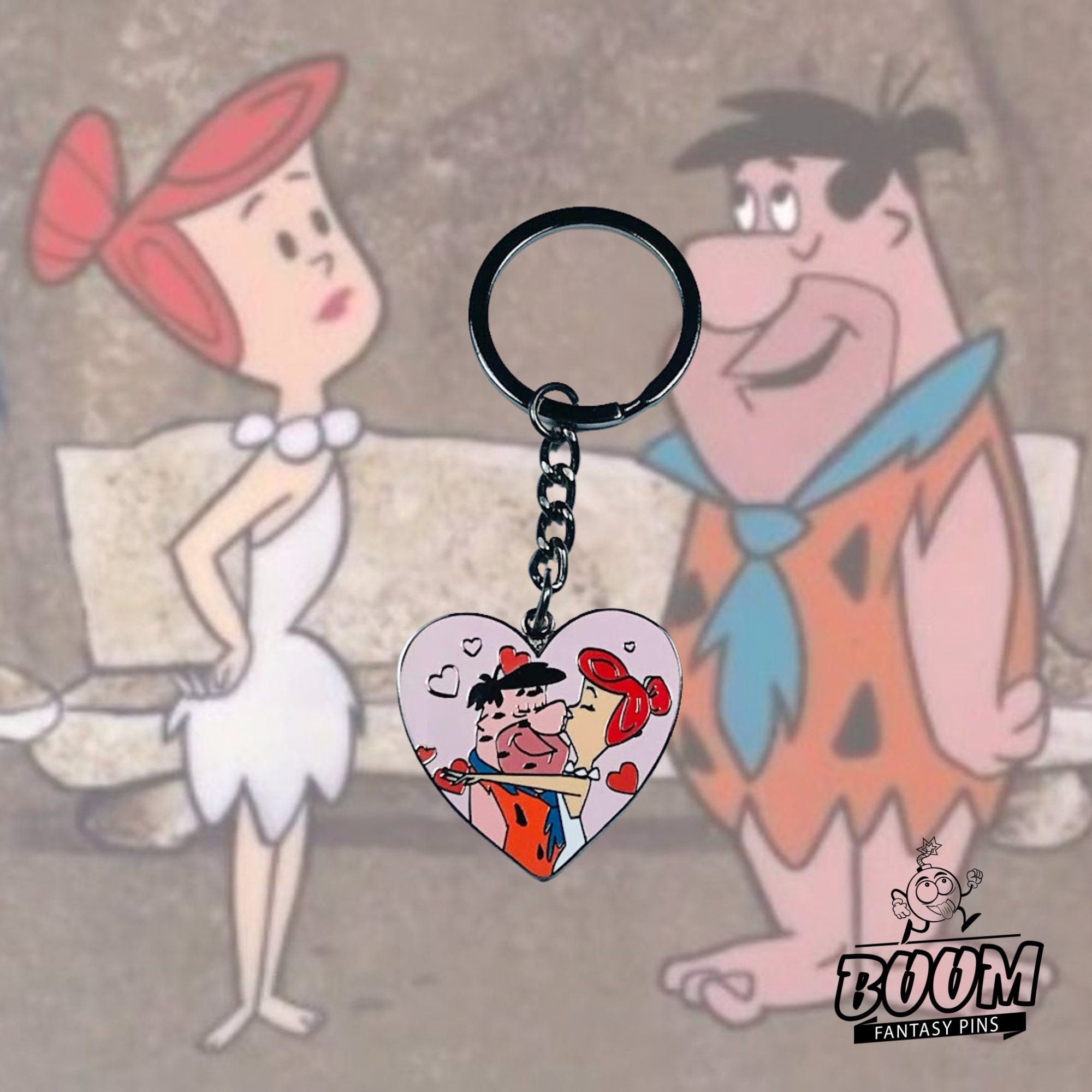 Llavero – Pedro Picapiedra y Vilma Picapiedra de Los Picapiedra – Disney Fantasy