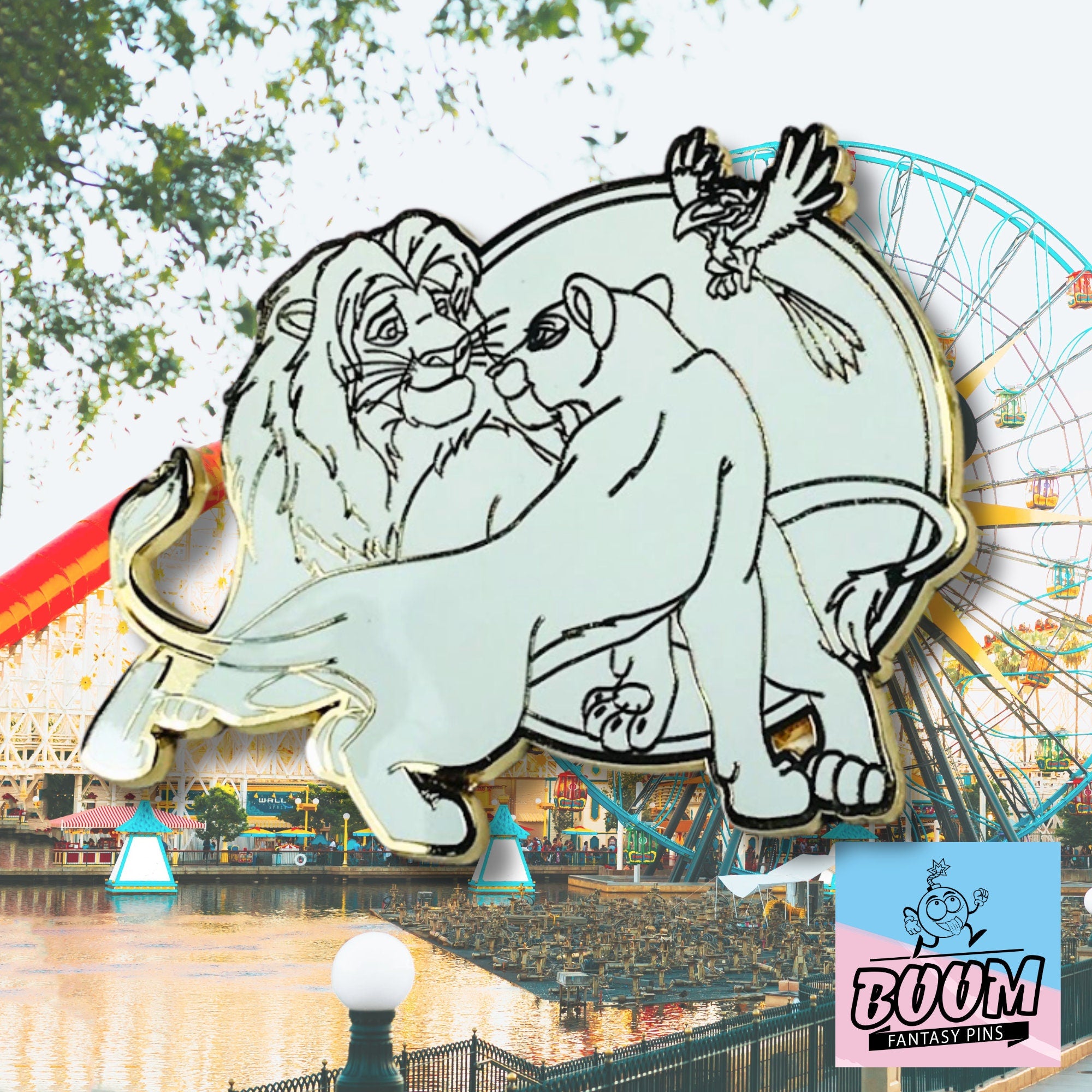 Pin – Simba Nala y Zazu de El Rey León Disney Fantasy