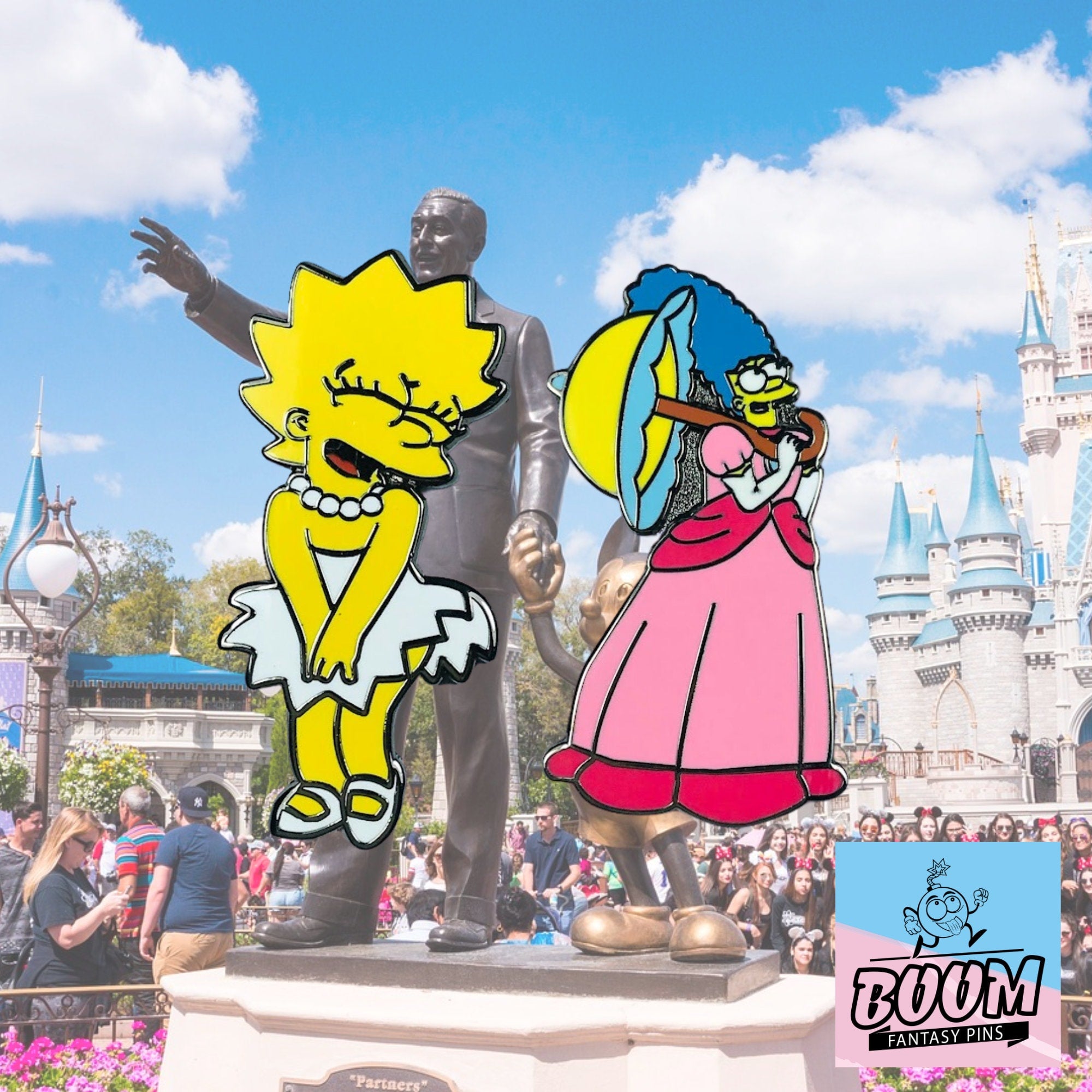 Pin's – Marge Simpson et Lisa Simpson des Simpson – Disney Fantasy