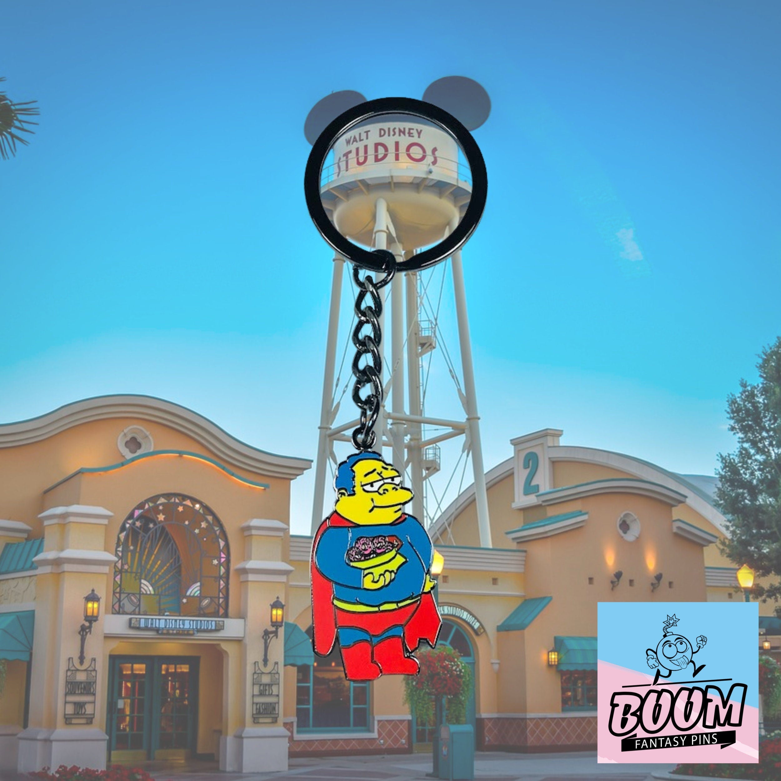 Porte-clés – Chef Clancy Wiggum des Simpson – Disney Fantasy