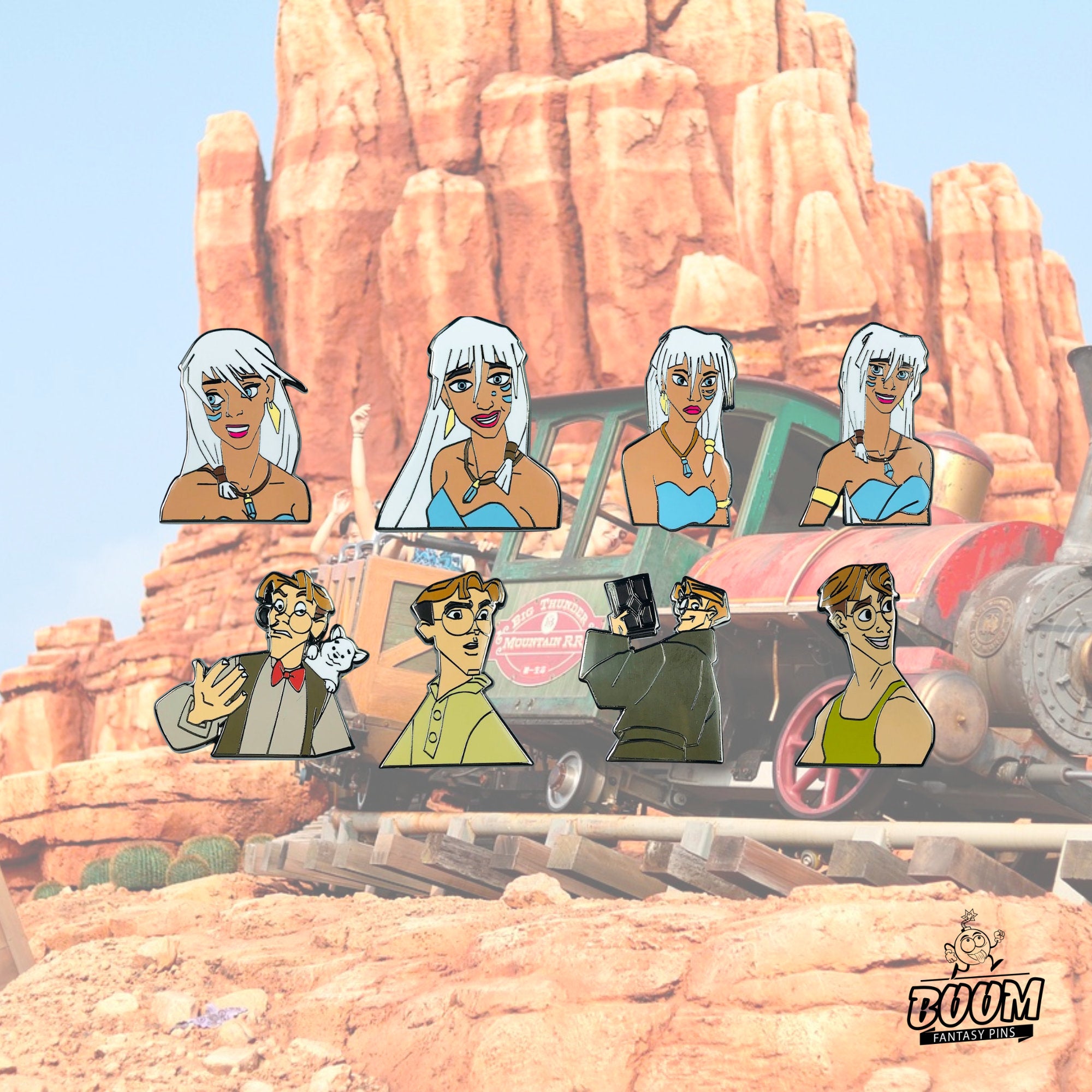 Pin – Milo Thatch and Kida Nedakh from Atlantis The Lost Empire – Disney Fantasy