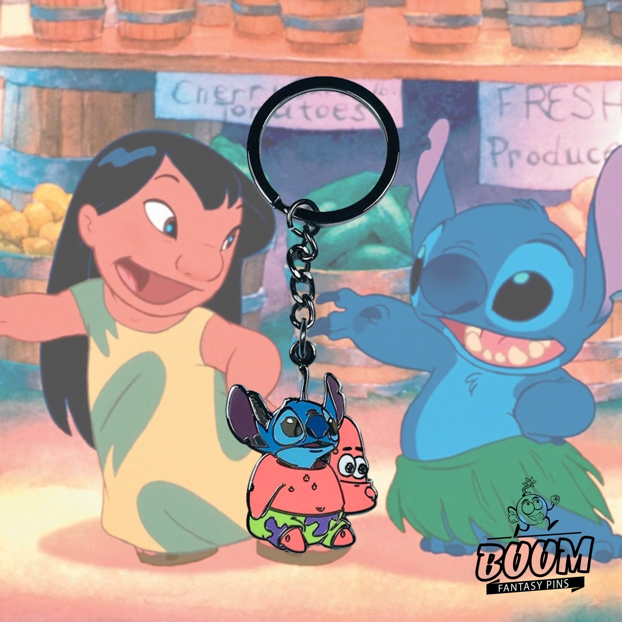 Llavero - Stitch como Patrick de Lilo &amp; Stitch - Disney Fantasy