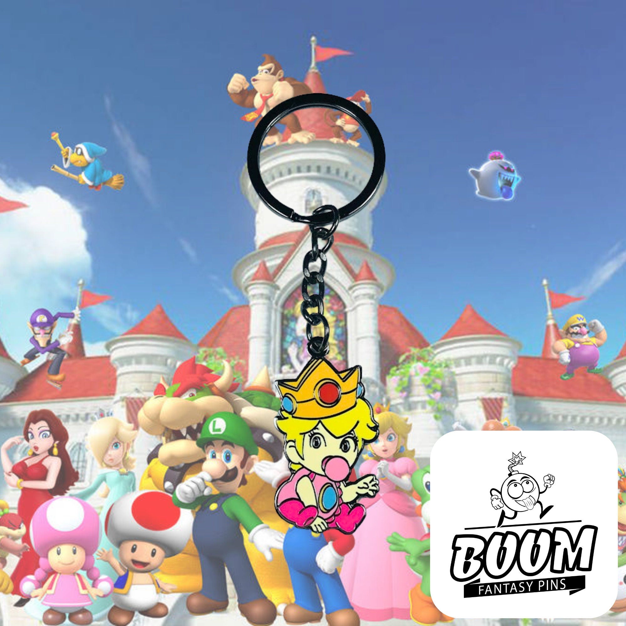 Keychain – Princess Peach from Super Mario Bros – Disney Fantasy