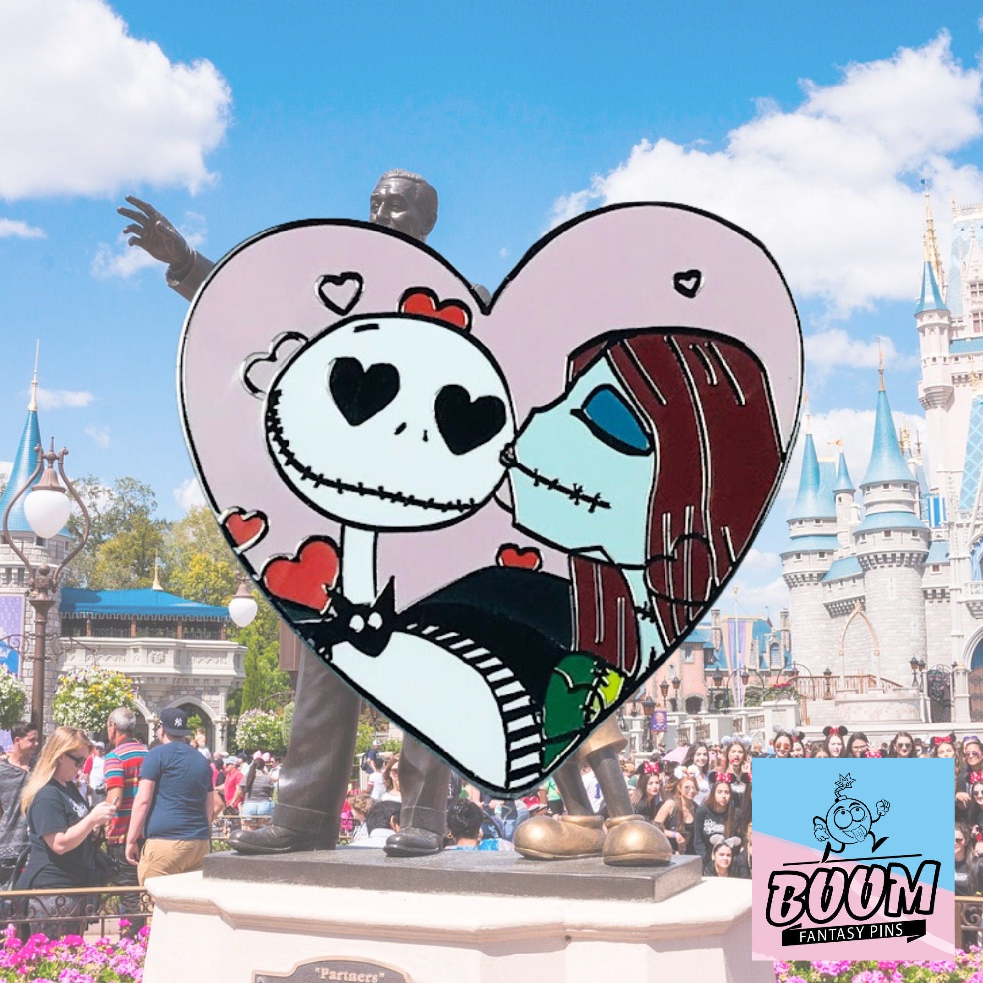 Pin's – Jack Skellington et Sally de L'Étrange Noël de Monsieur Jack – Disney Fantasy