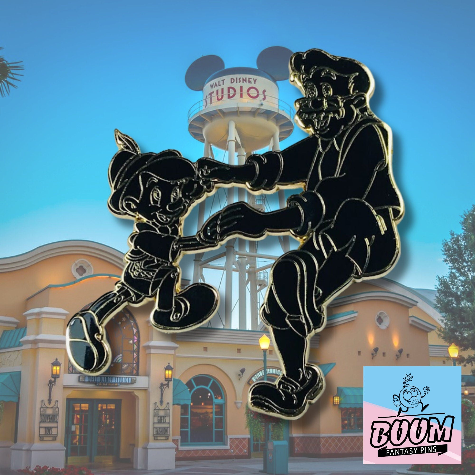 Pin's – Pinocchio et Geppetto de Pinocchio – Disney Fantasy