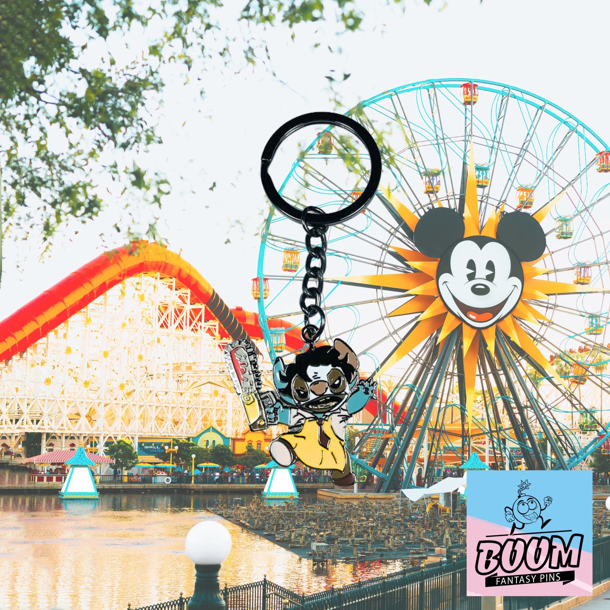 Llavero - Stitch como Leatherface de Lilo &amp; Stitch - Disney Fantasy