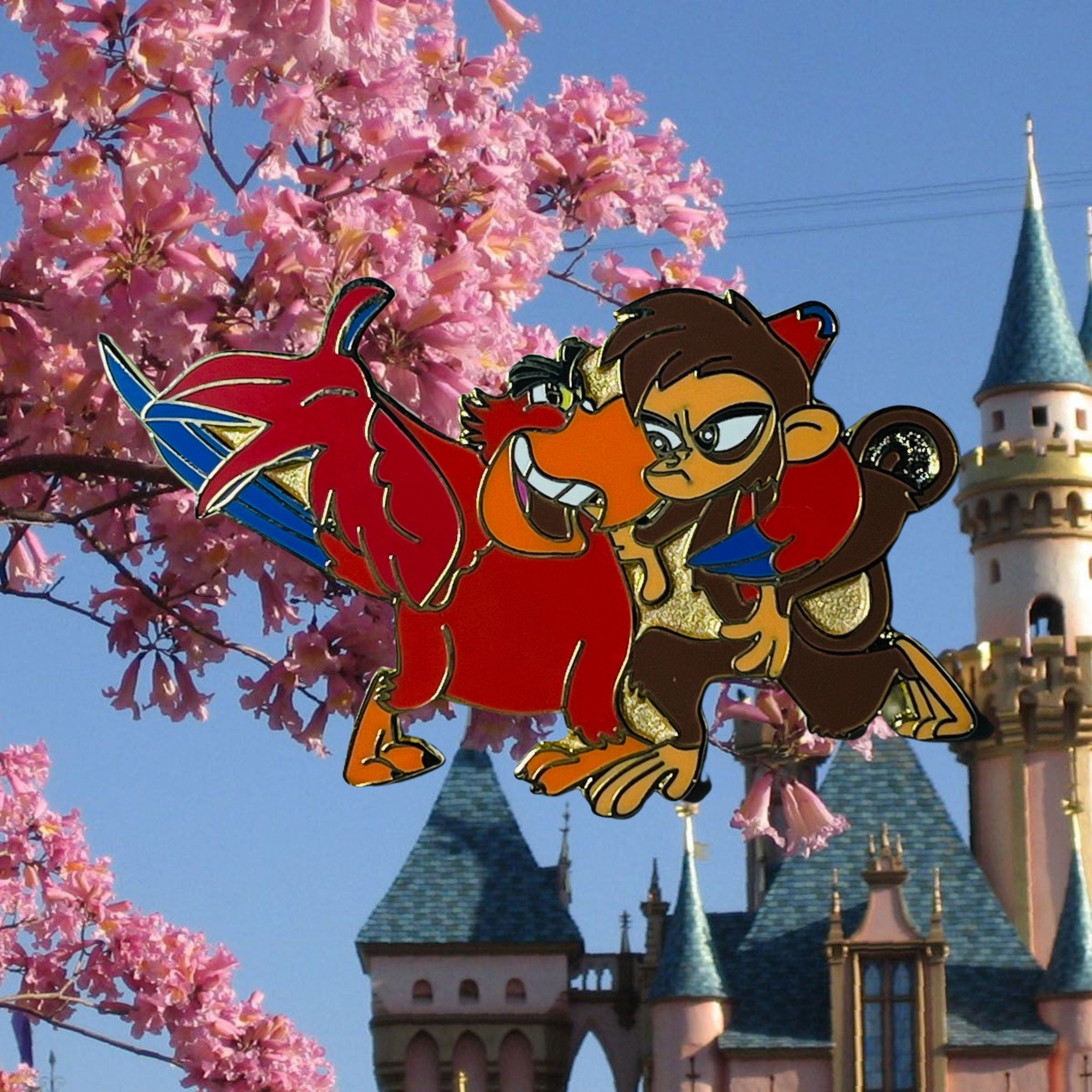 Pin's – Abu et Iago d'Aladdin – Disney Fantasy