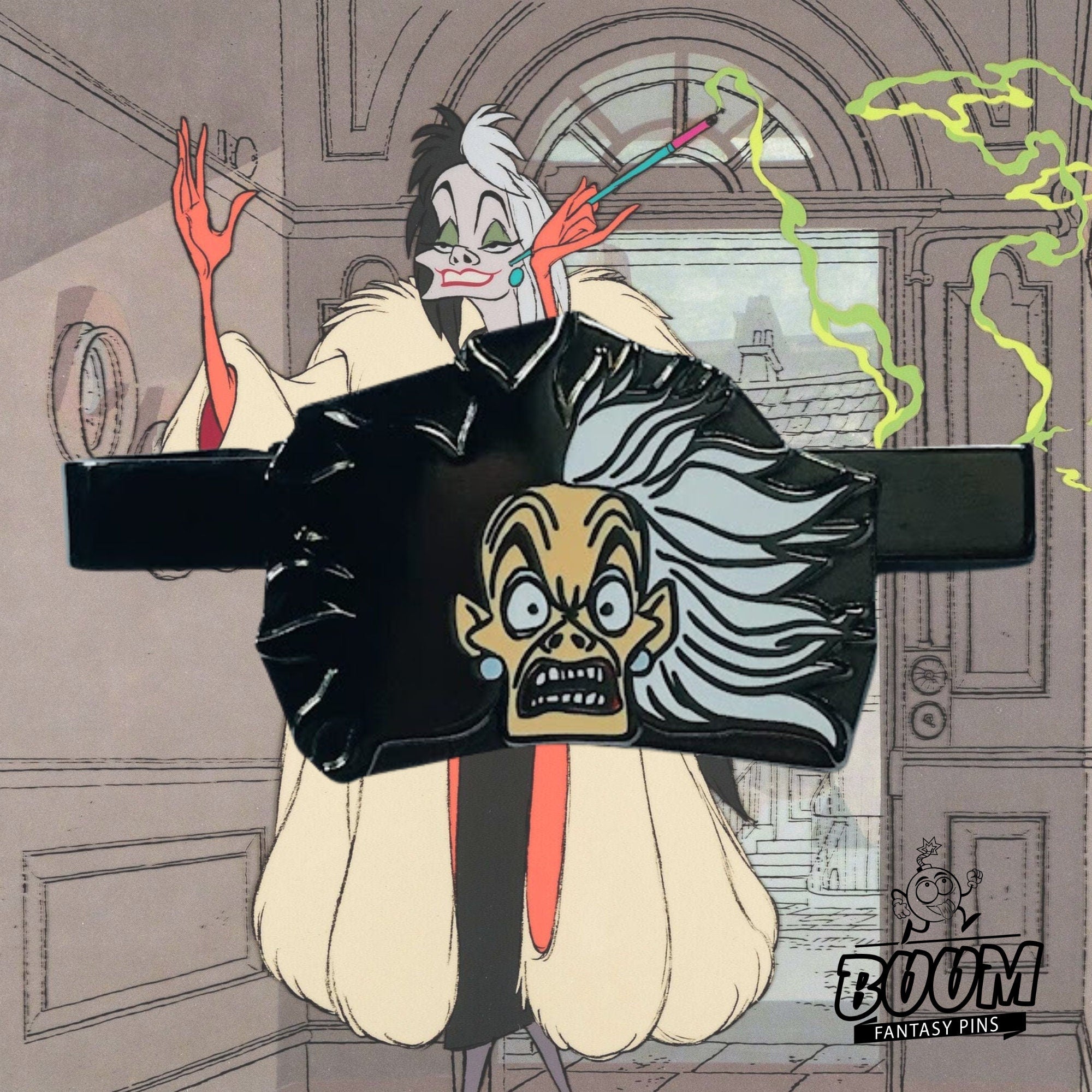 Pinza de corbata – Cruella De Vil de 101 Dálmatas – Disney Fantasy