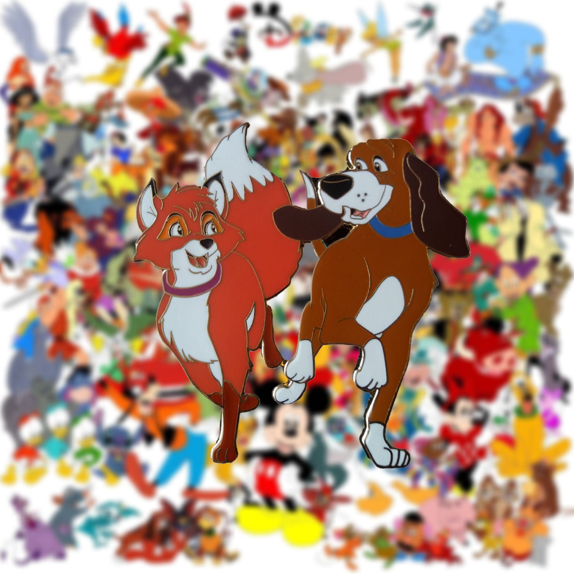 Pin's – Tod et Toby du film Rox et Rouky – Disney Fantasy