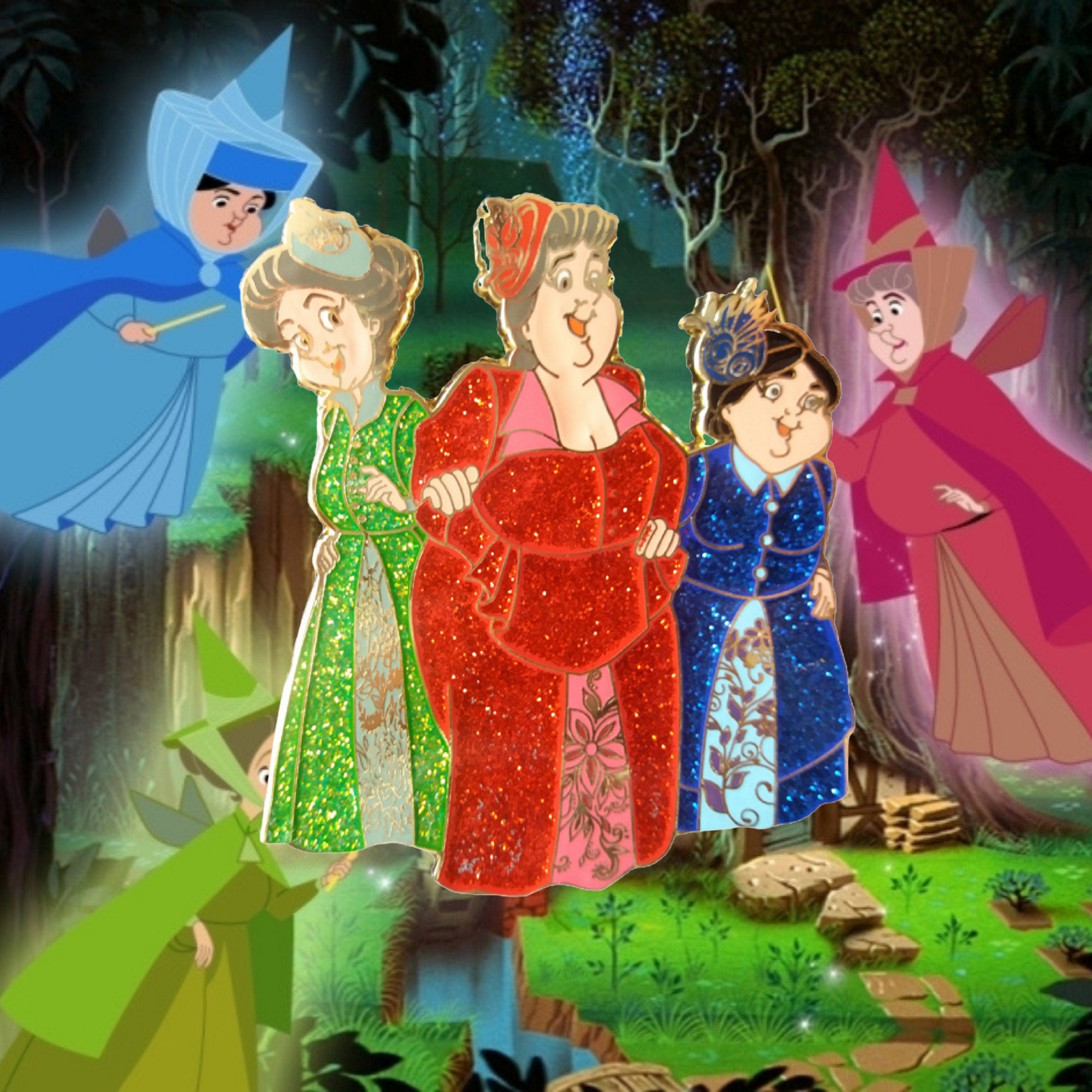 Pin – Flora Fauna y Primavera de La Bella Durmiente – Disney Fantasy