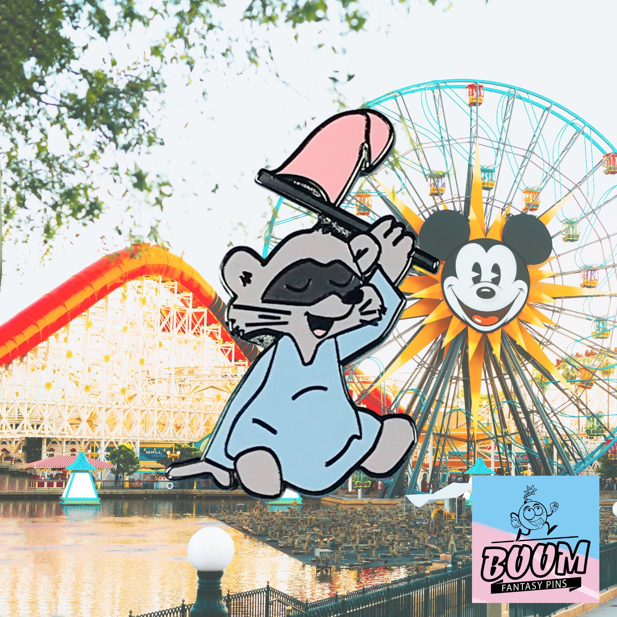 Pin – Mapache de Robin Hood Disney Fantasy