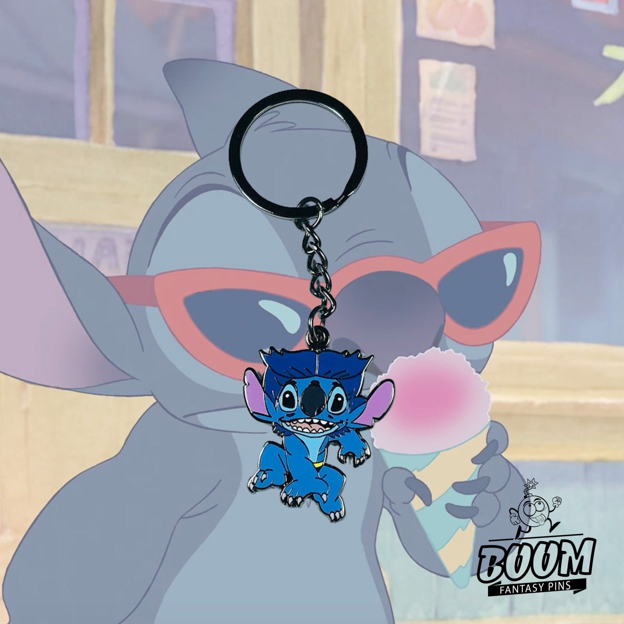 Llavero – Stitch como Hank McCoy de Lilo &amp; Stitch – Disney Fantasy