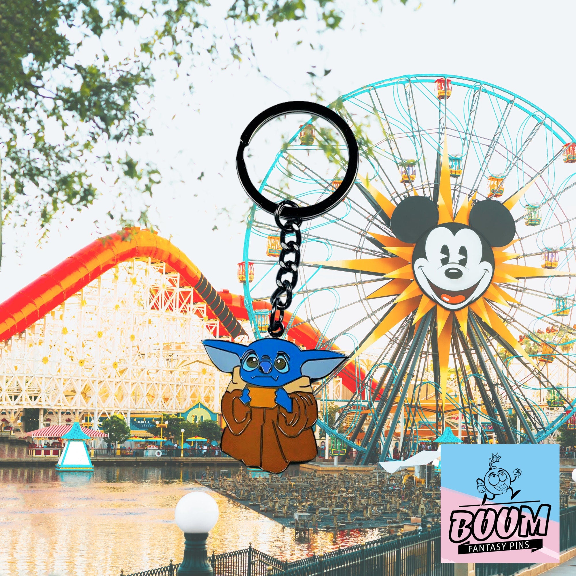 Keychain – Experiment 626 Stitch as Baby Yoda from Lilo & Stitch – Disney Fantasy