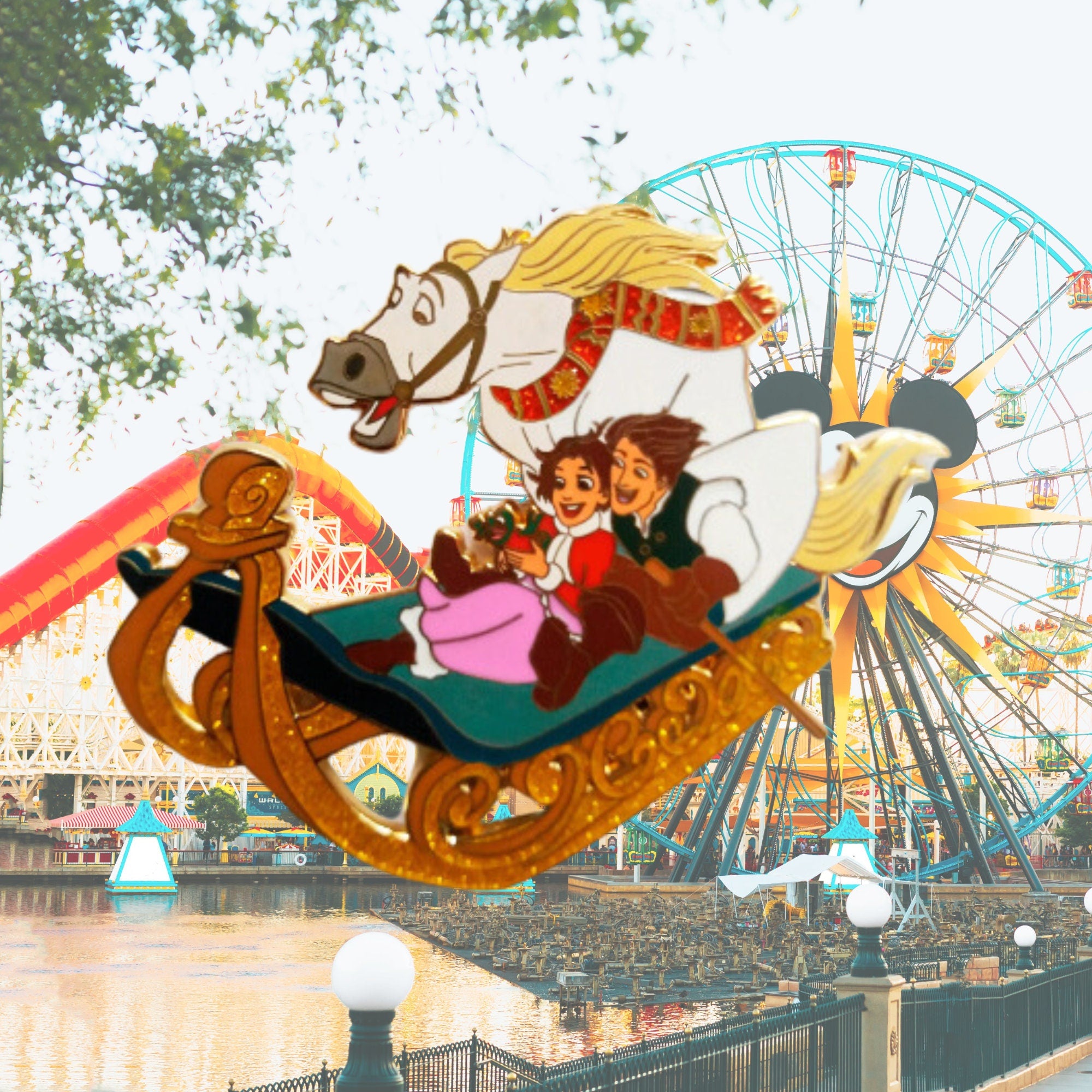 Pin's – Raiponce et Flynn Rider du film Raiponce – Disney Fantasy