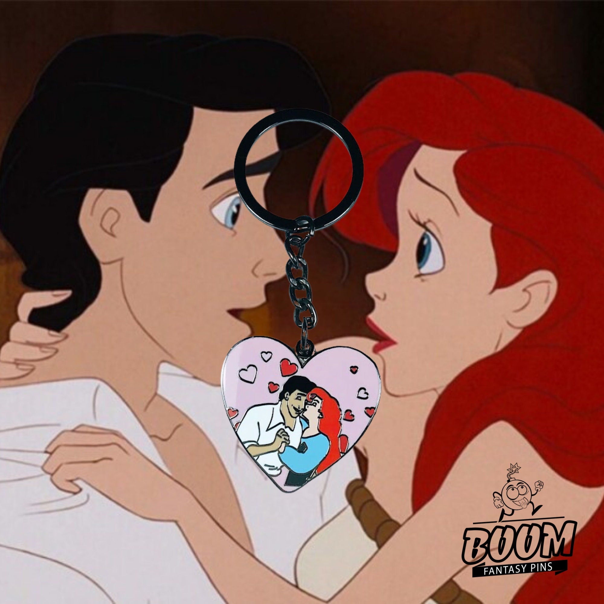 Porte-clés – Ariel et le prince Éric de La Petite Sirène – Disney Fantasy