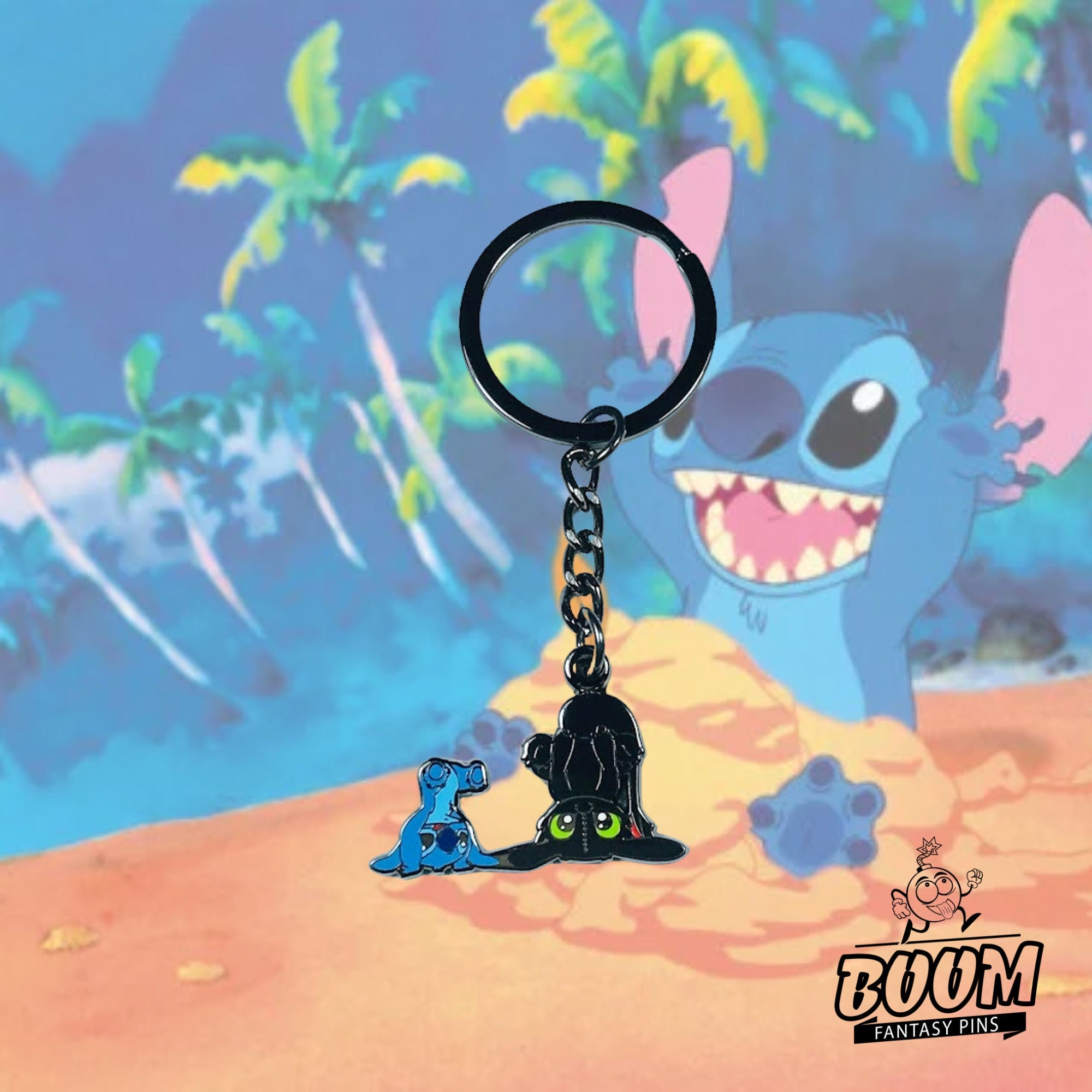 Llavero – Experimento 626 Stitch y Desdentao de Lilo y Stitch – Disney Fantasy