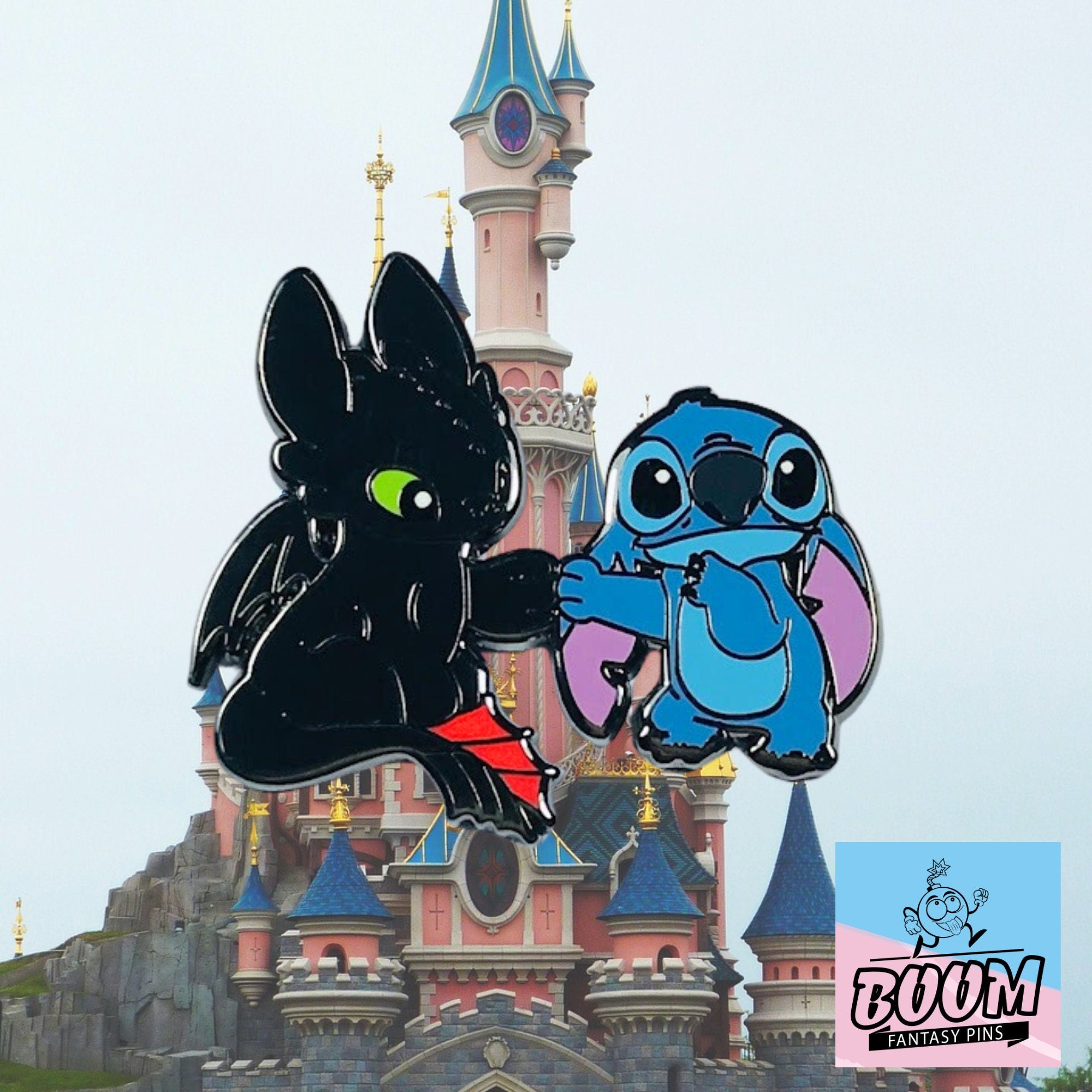 Épingle – Expérience 626 : Stitch de Lilo &amp; Stitch et Krokmou de Dragons – Disney Fantasy