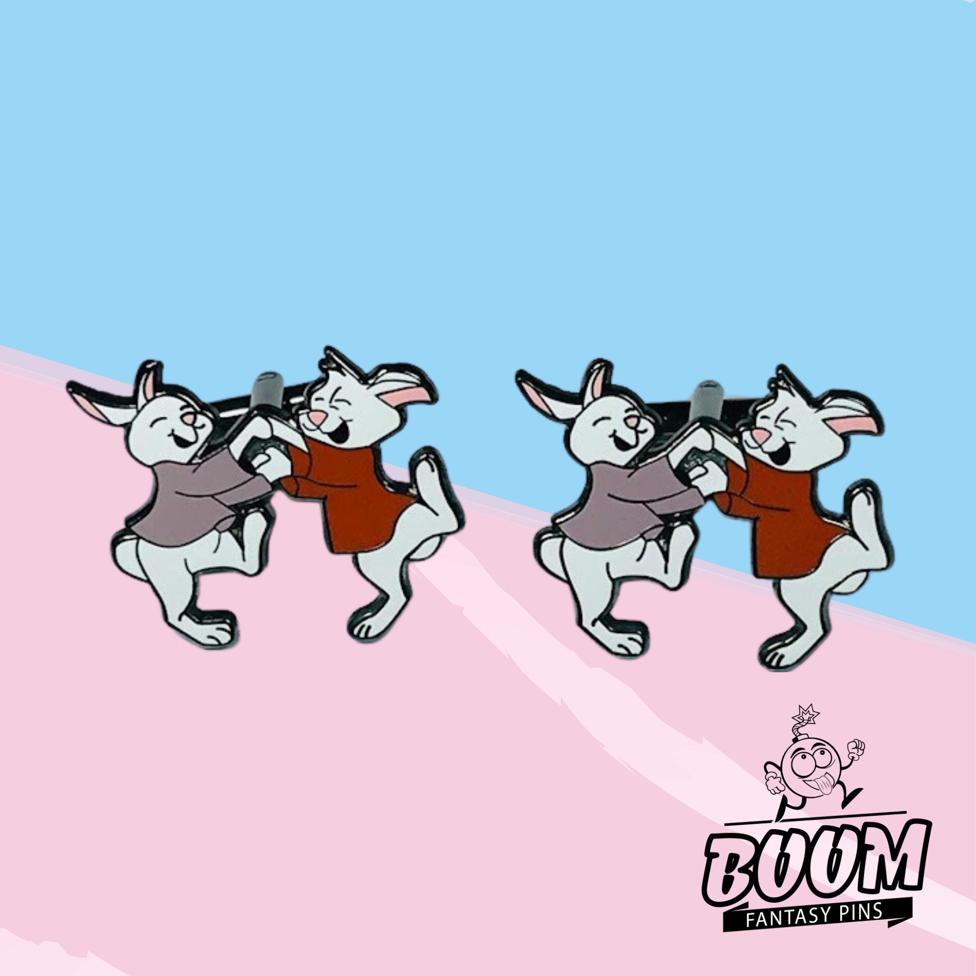 Cufflinks – Skippy and Sis Bunny from Robin Hood – Disney Fantasy