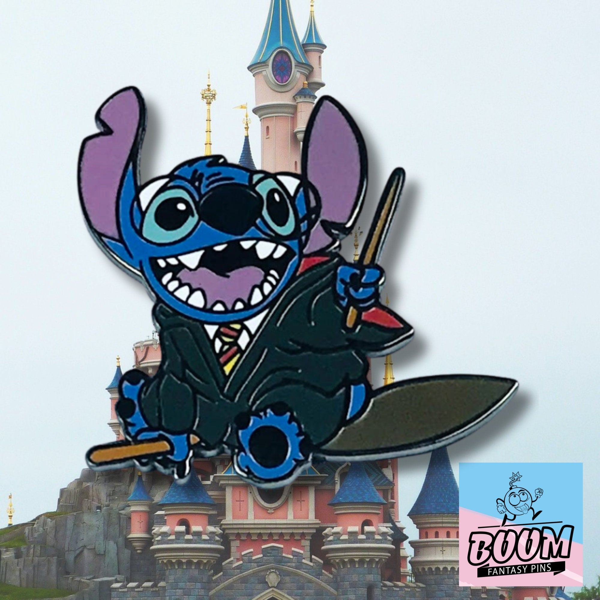 Pin – Stitch de Lilo y Stitch Disney Fantasy – Traje de mago de Harry Potter
