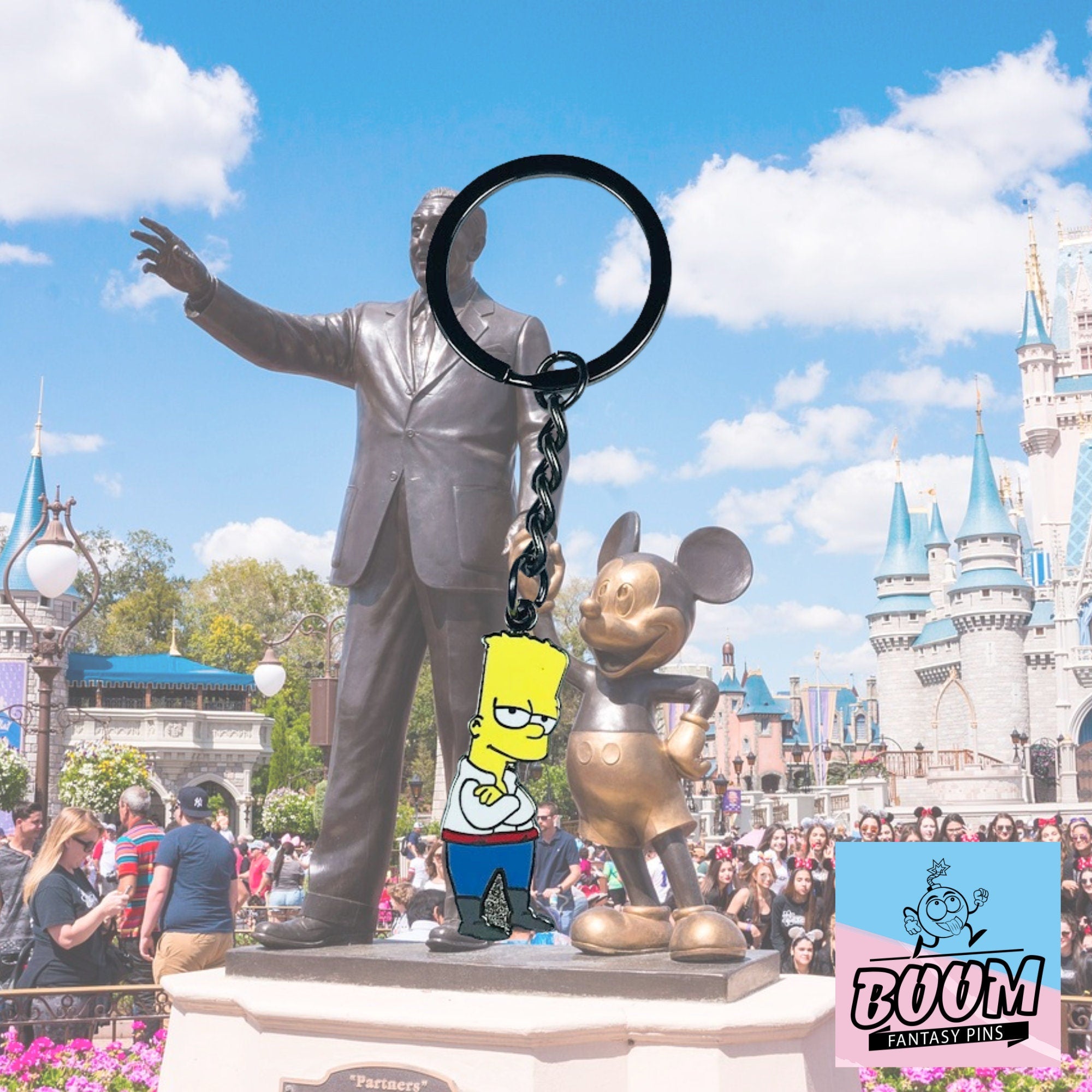 Llavero – Bart Simpson de Los Simpson – Disney Fantasy