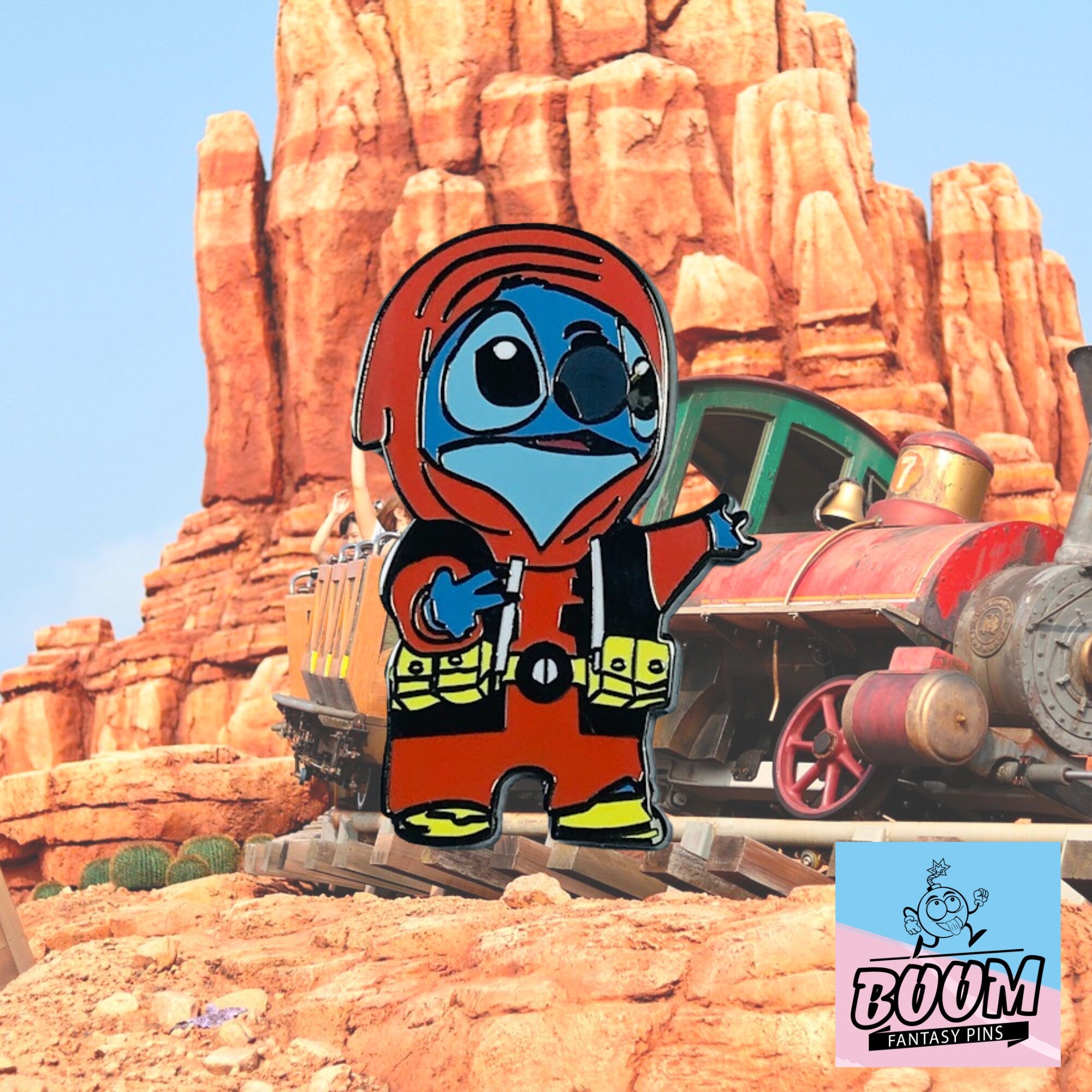 Prueba de pin: Stitch como Deadpool de Lilo &amp; Stitch - Disney Fantasy