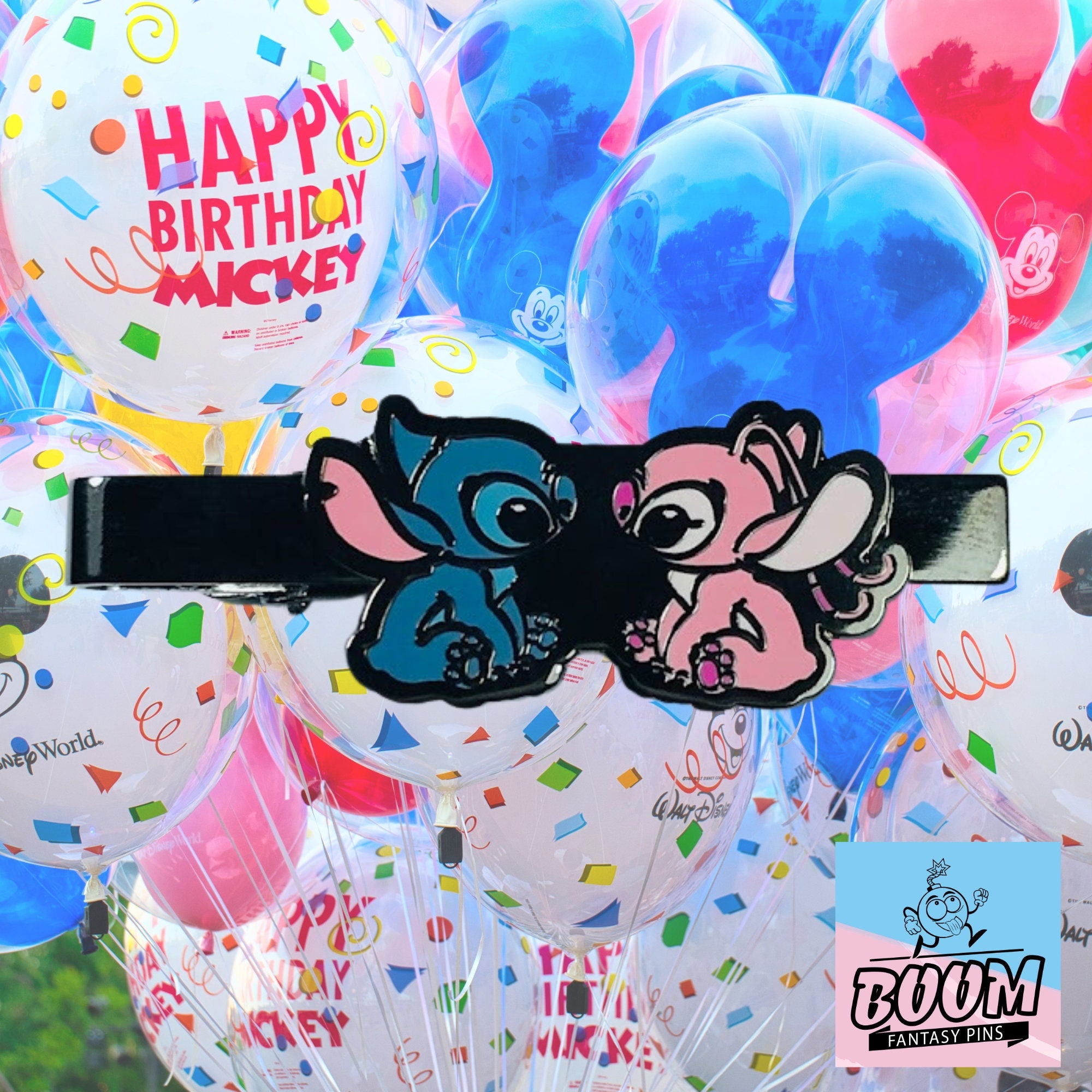 Tie Clip – Stitch and Angel from Lilo and Stitch – Disney Fantasy