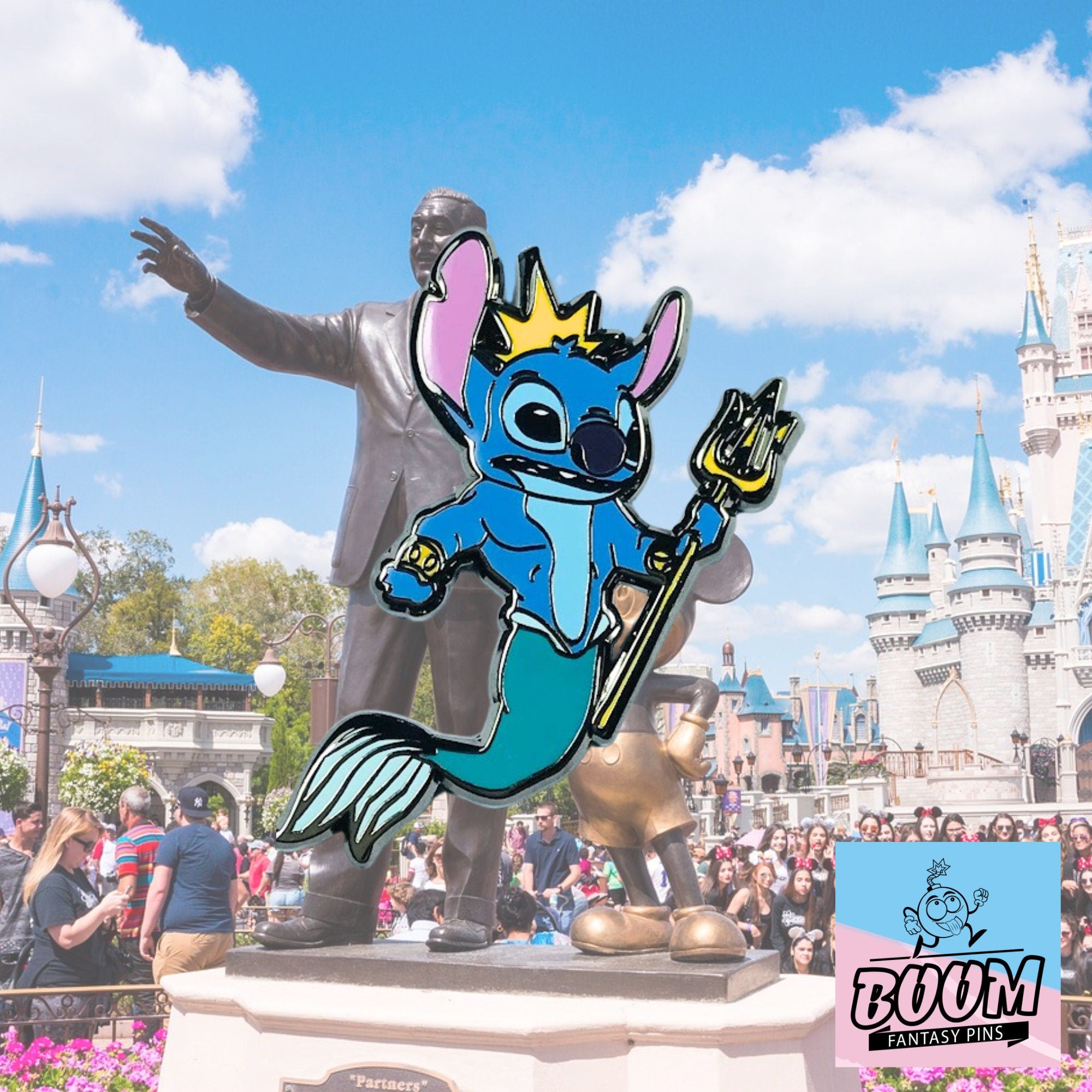Pin – Stitch como el Rey Tritón de Lilo y Stitch – Disney Fantasy
