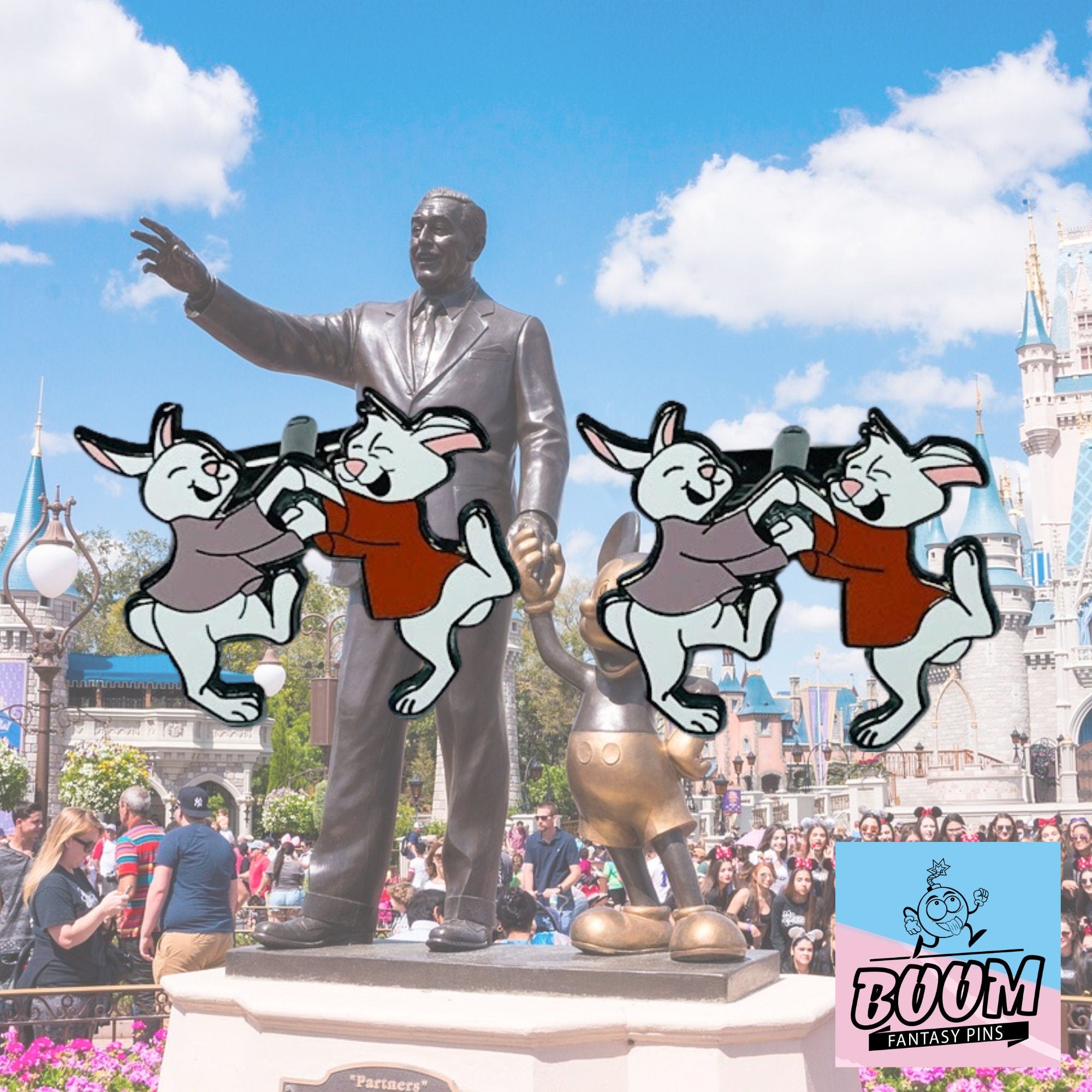 Cufflinks – Skippy and Sis Bunny from Robin Hood – Disney Fantasy