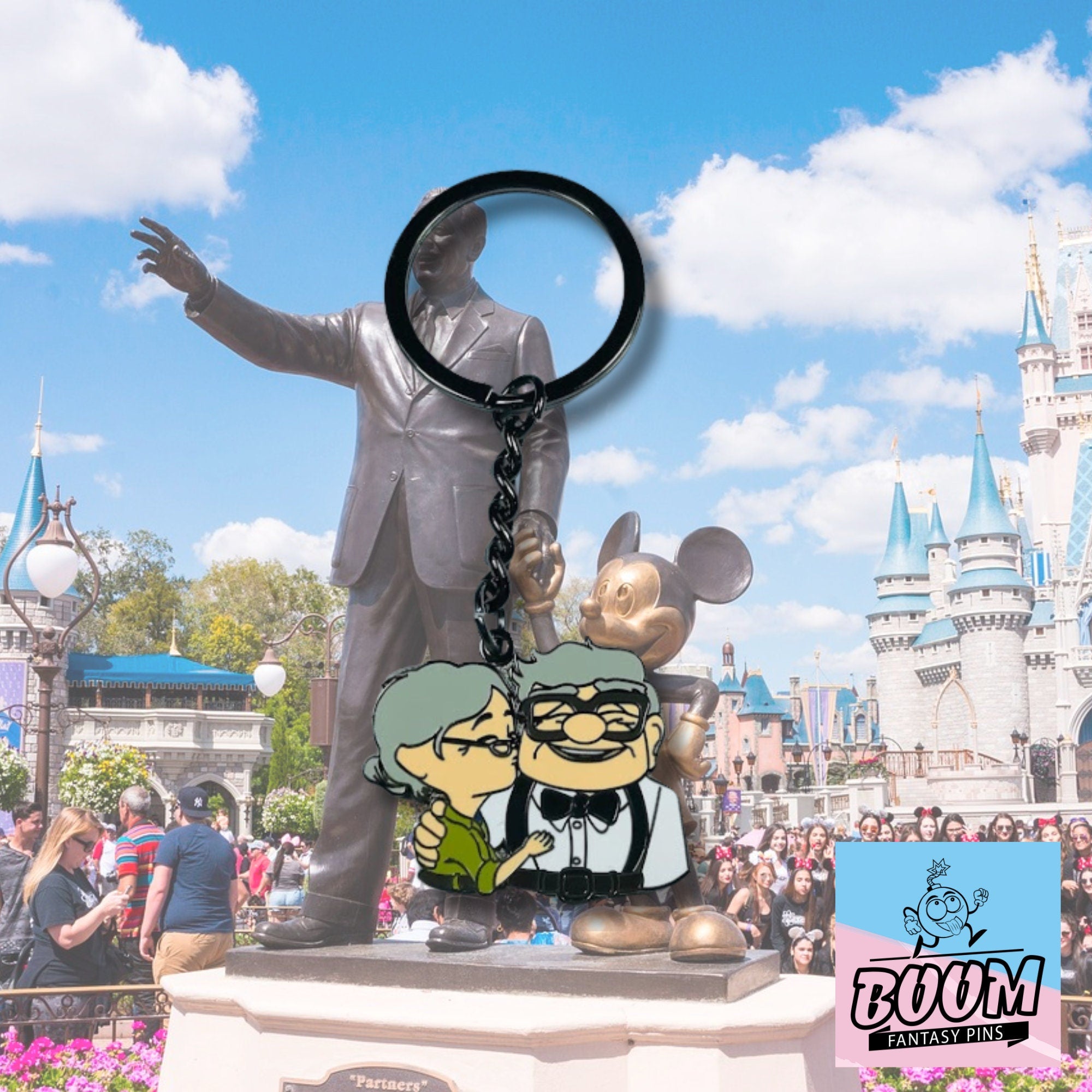 Llavero – Carl Fredricksen y Ellie Fredricksen de Up – Disney Fantasy