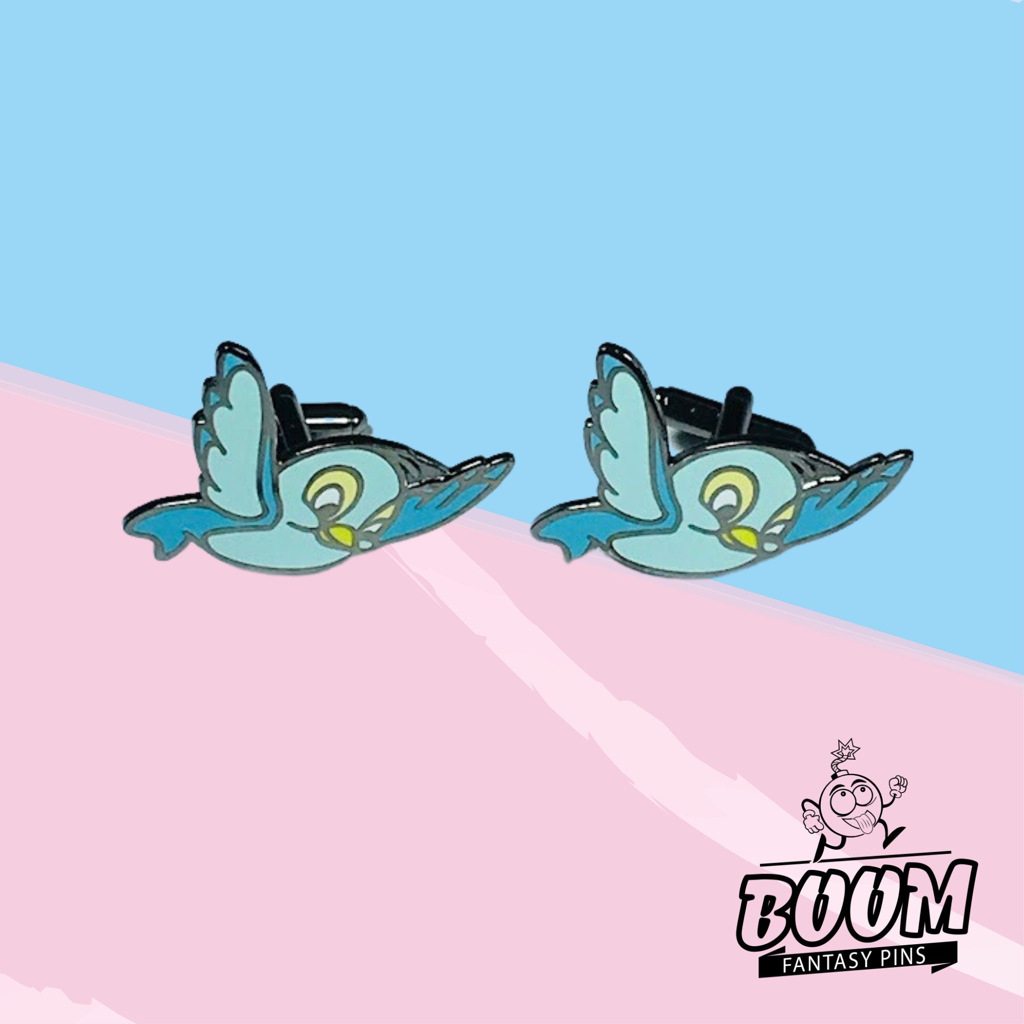 Boutons de manchette – Bambi et l'Oiseau bleu du film Bambi – Disney Fantasy