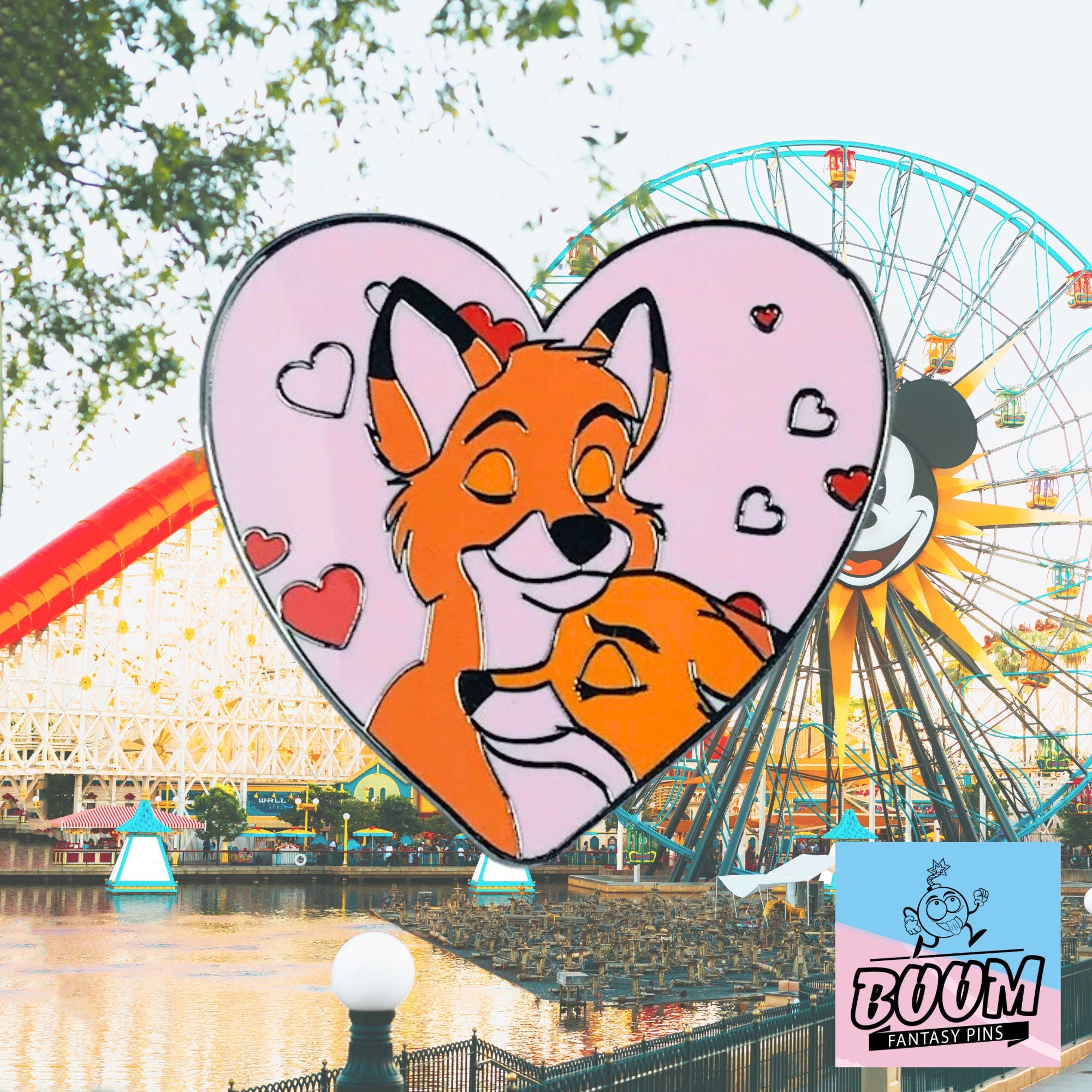 Pin's – Vixey et Tod du film Rox et Rouky de Disney Fantasy