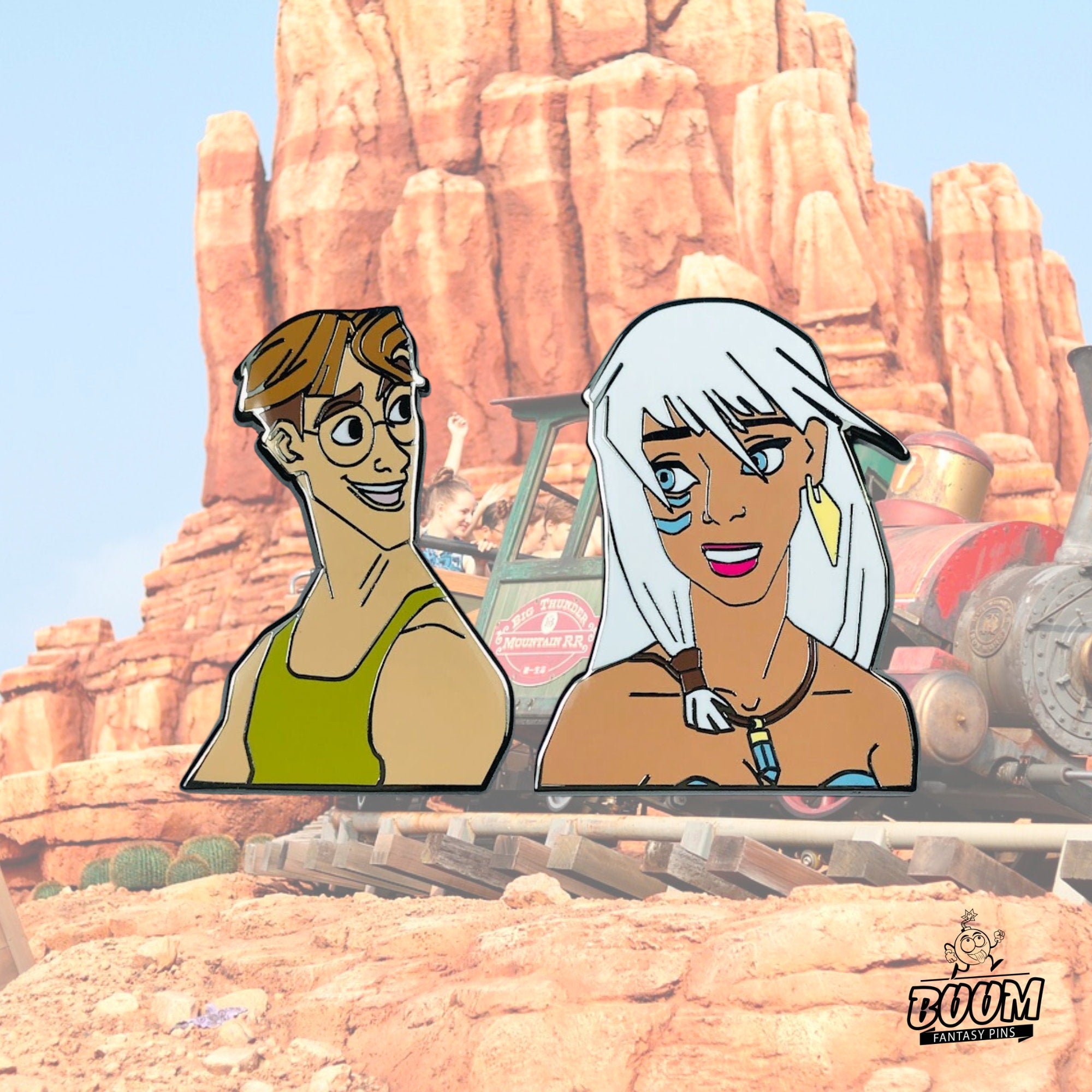 Pin – Milo Thatch and Princess Kida from Atlantis The Lost Empire – Disney Fantasy