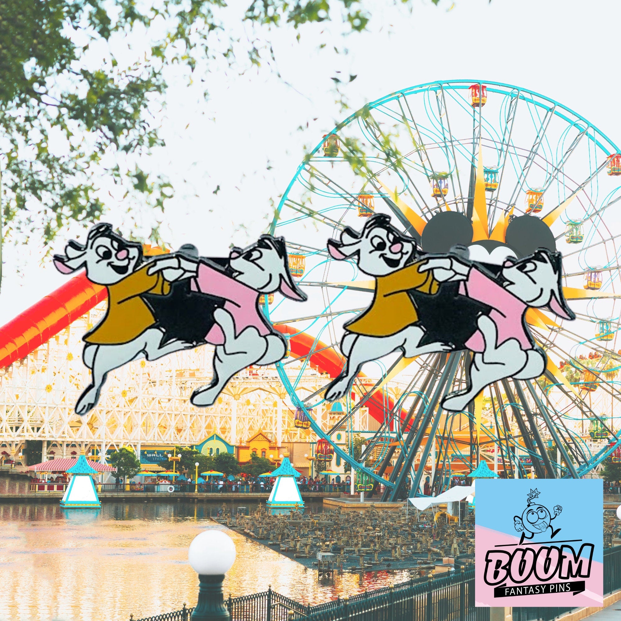 Cufflinks – Skippy Yellow and Sis Bunny from Robin Hood – Disney Fantasy