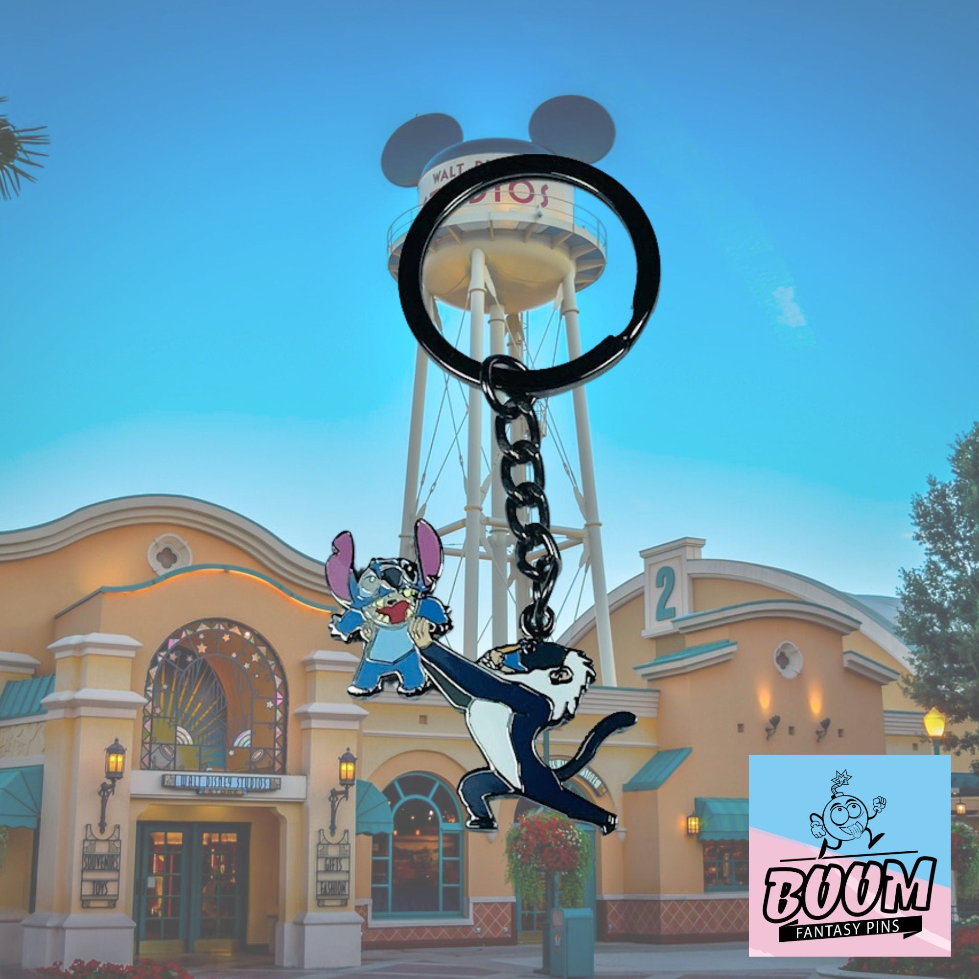 Llavero – Stitch con Rafiki de Lilo &amp; Stitch – Disney Fantasy