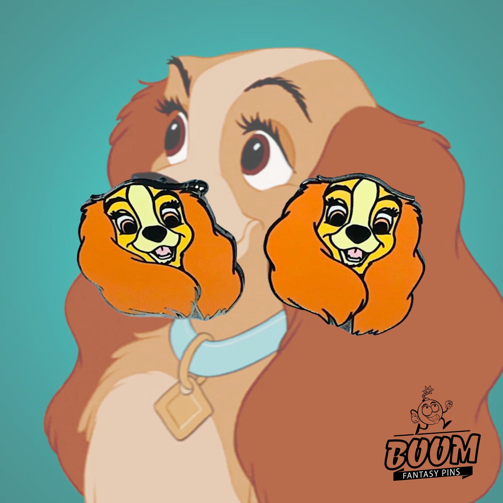 Boutons de manchette – La dame de La Belle et le Clochard – Disney Fantasy