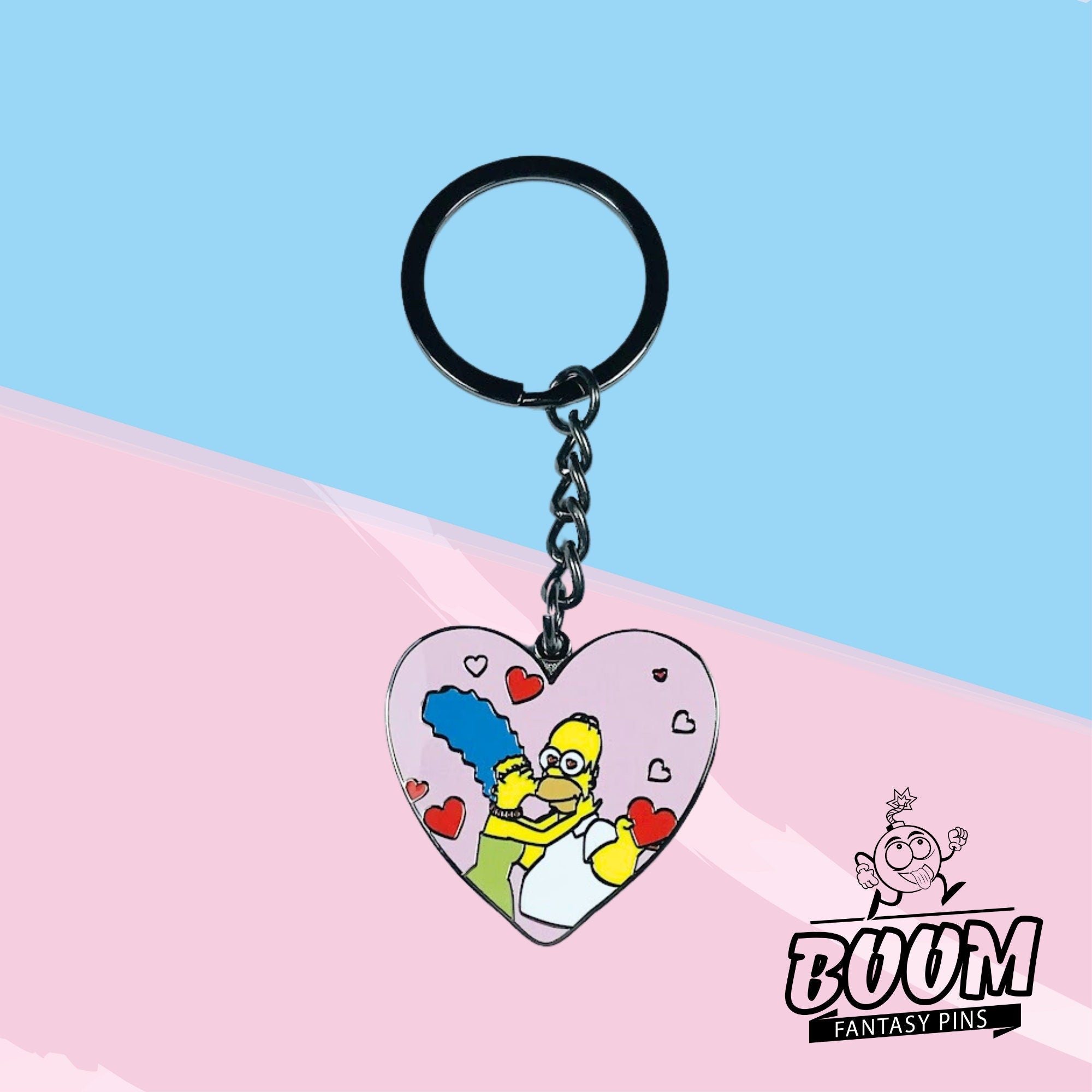 Llavero – Homer Simpson y Marge Simpson de Los Simpson – Disney Fantasy