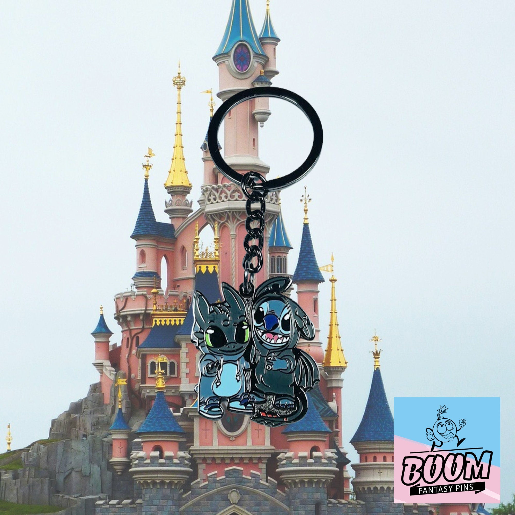 Llavero – Experimento 626 Stitch y Desdentao de Lilo y Stitch – Disney Fantasy