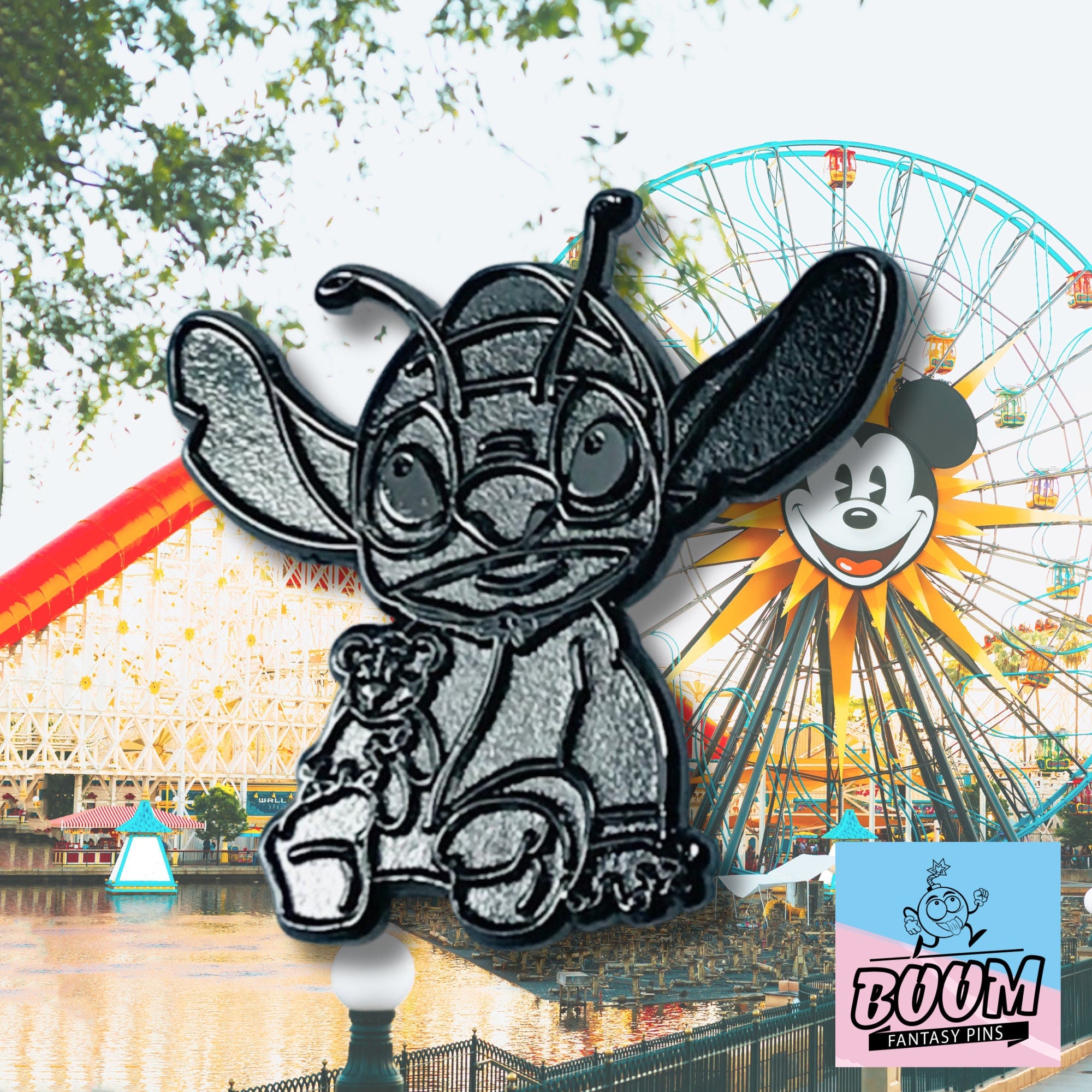 Pin – Stitch con oso de Lilo &amp; Stitch – Disney Fantasy