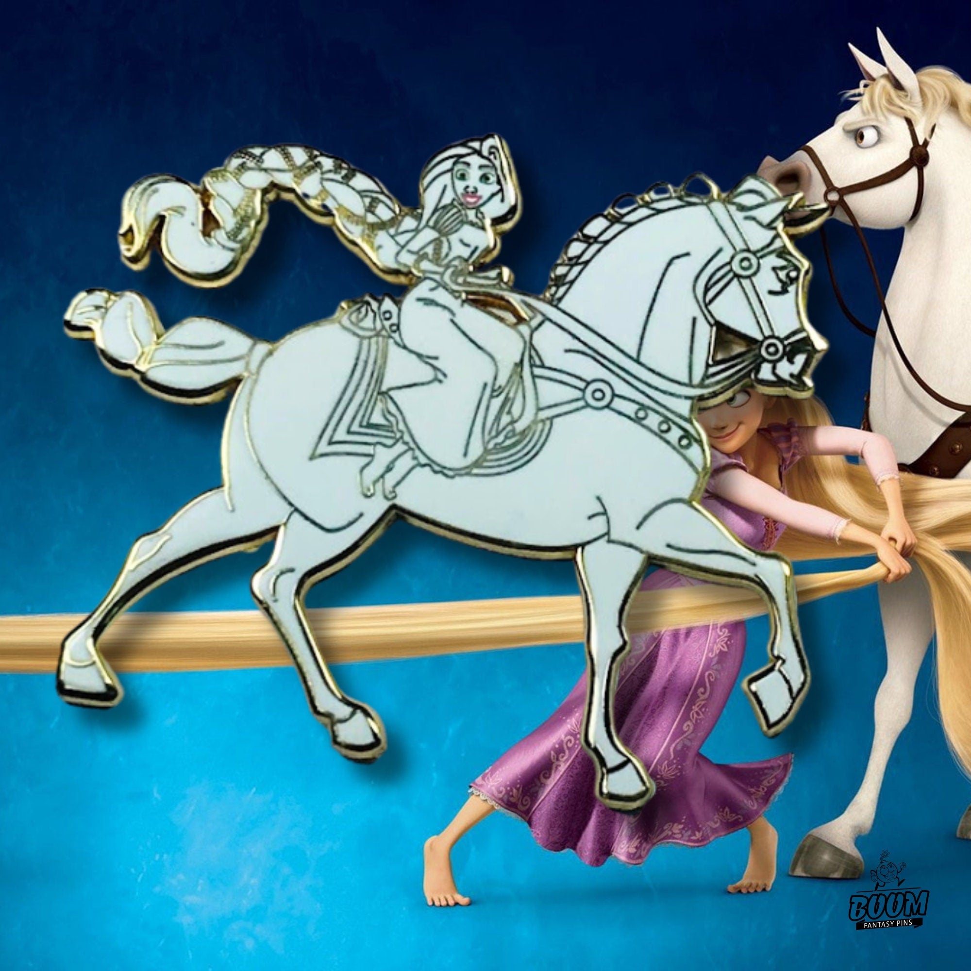 Pin's – Raiponce et Maximus du film Raiponce – Disney Fantasy