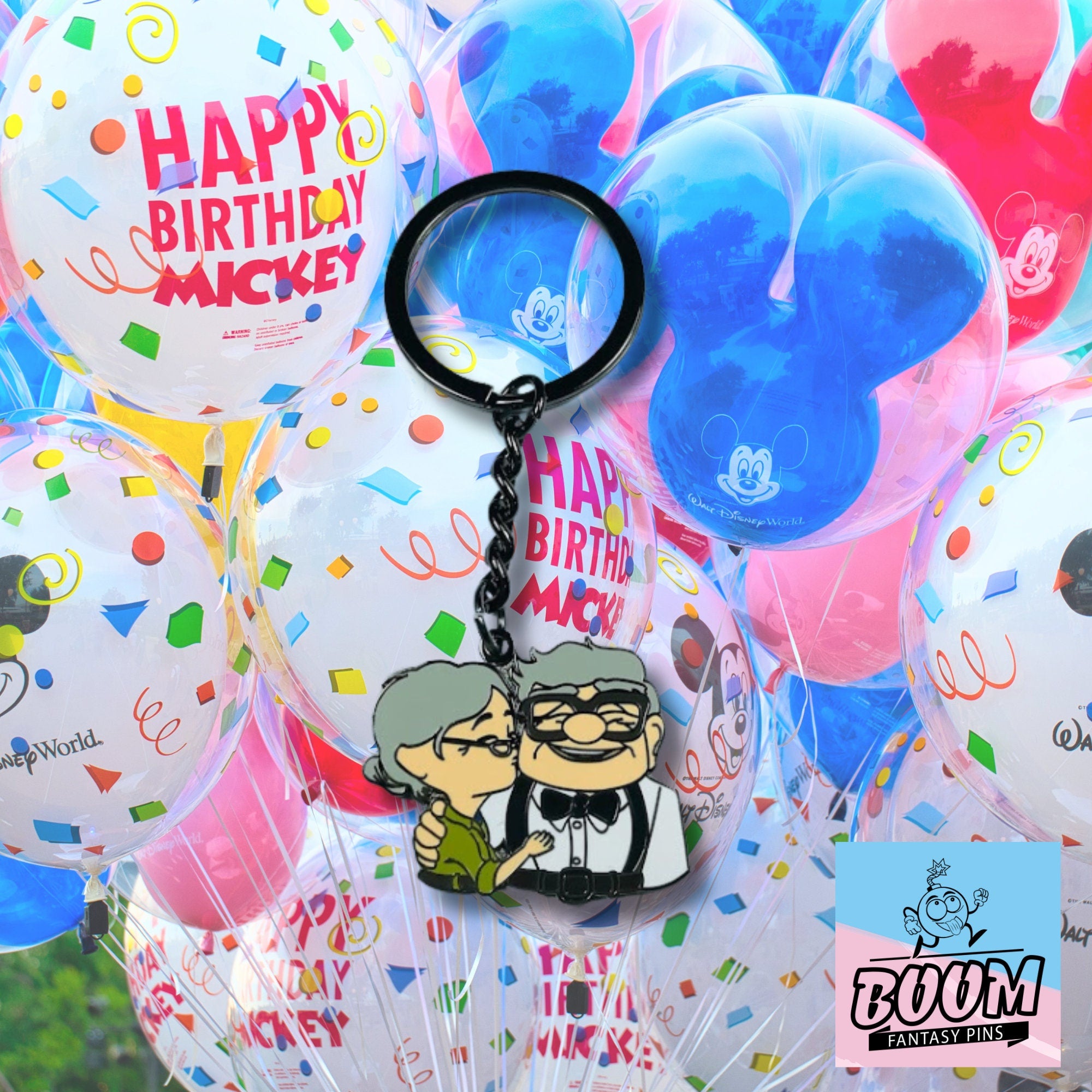 Llavero – Carl Fredricksen y Ellie Fredricksen de Up – Disney Fantasy