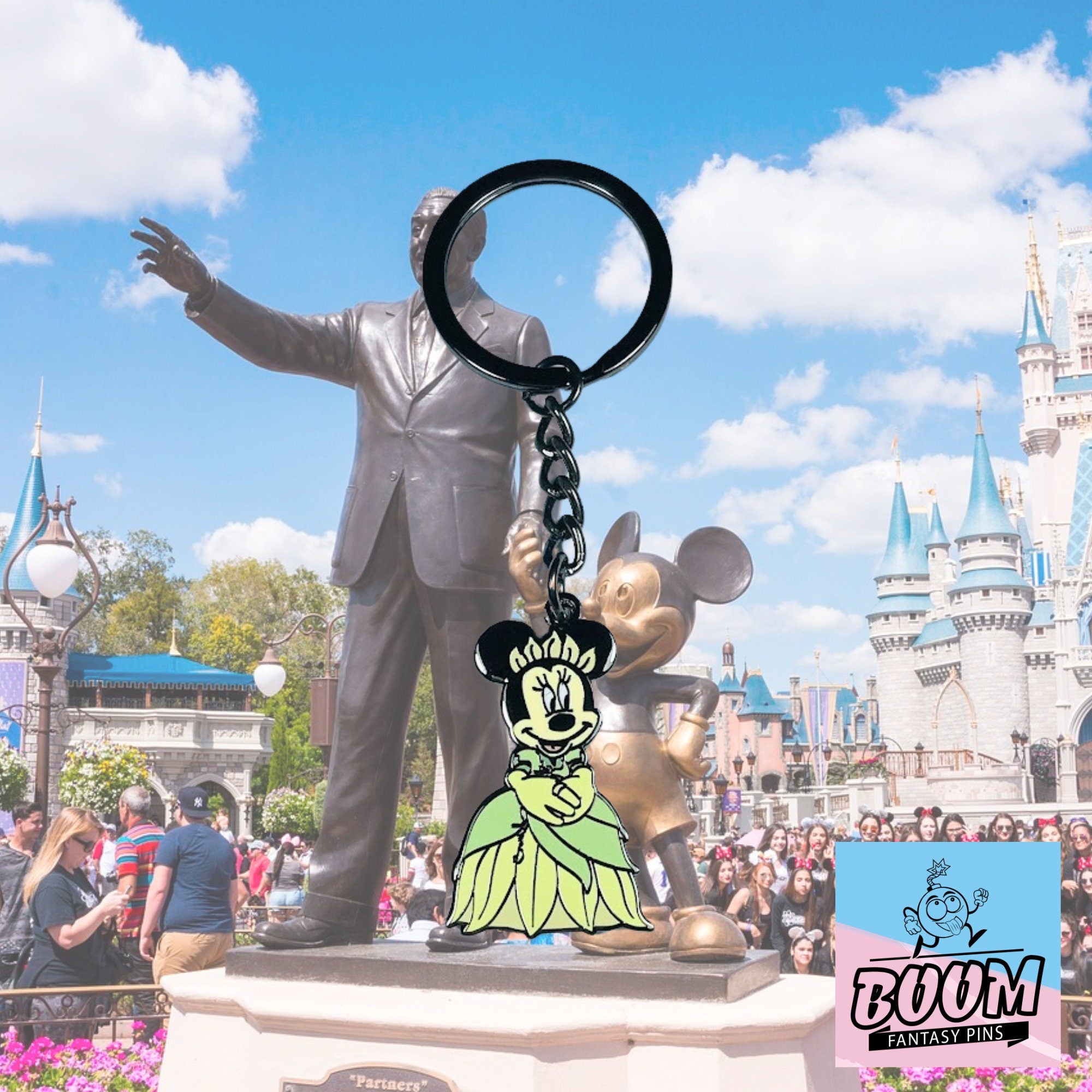 Llavero – Minnie Mouse como Tiana de La Princesa y el Sapo – Disney Fantasy