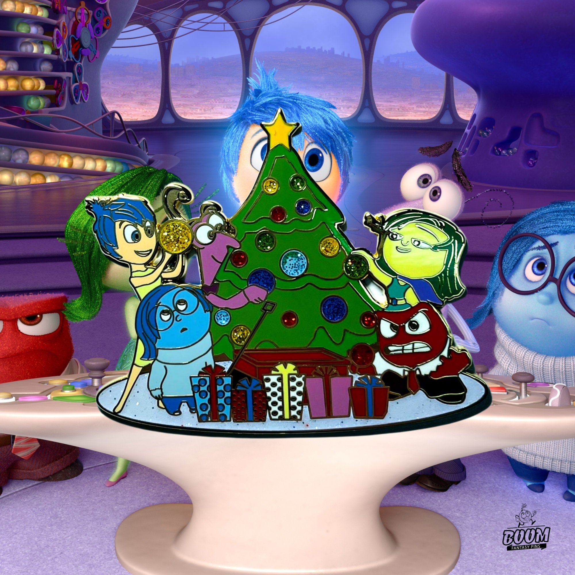 Pin – Alegría, Tristeza, Miedo, Asco e Ira desde adentro hacia afuera – Fantasía Disney