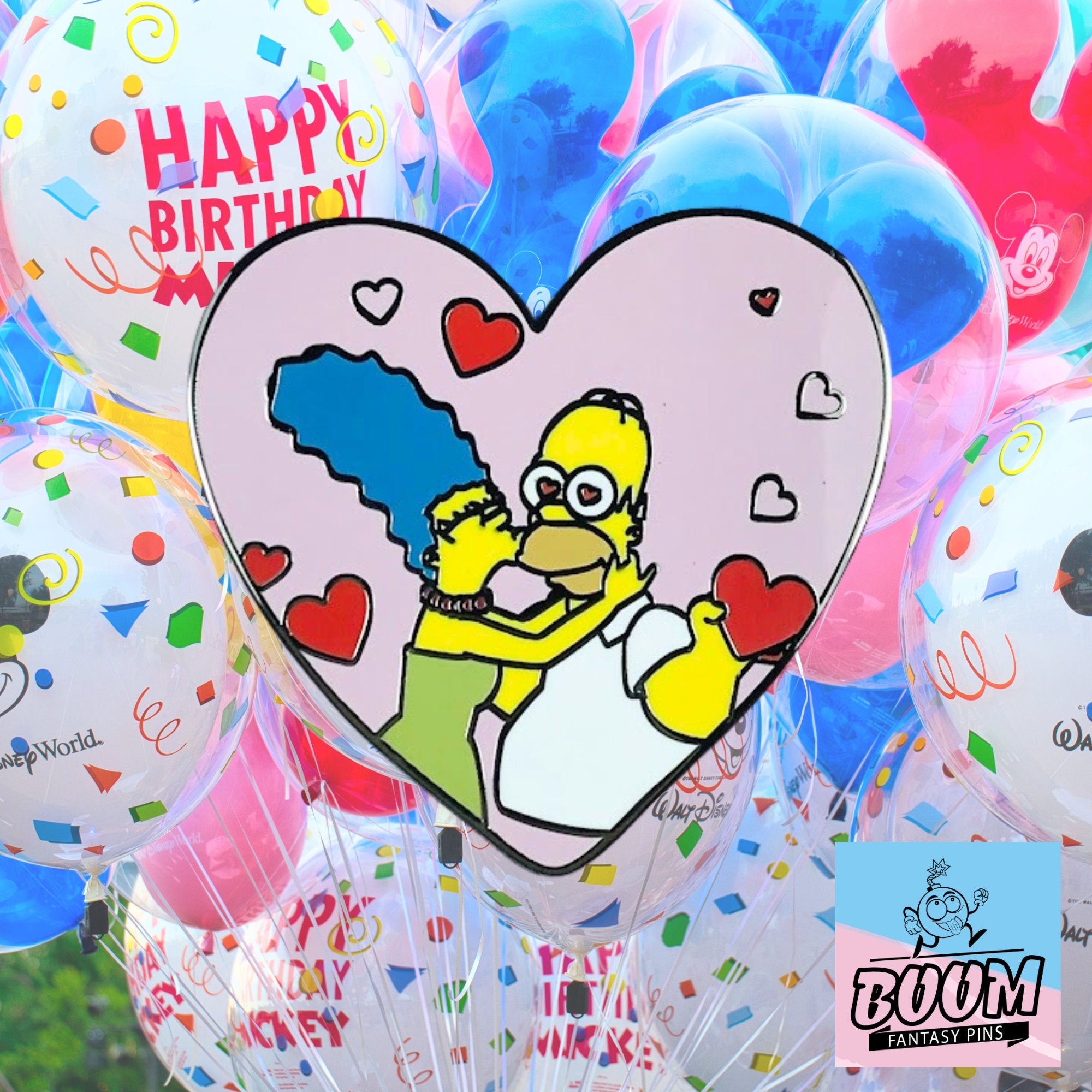 Pin – Homer Simpson y Marge Simpson de Los Simpson – Disney Fantasy