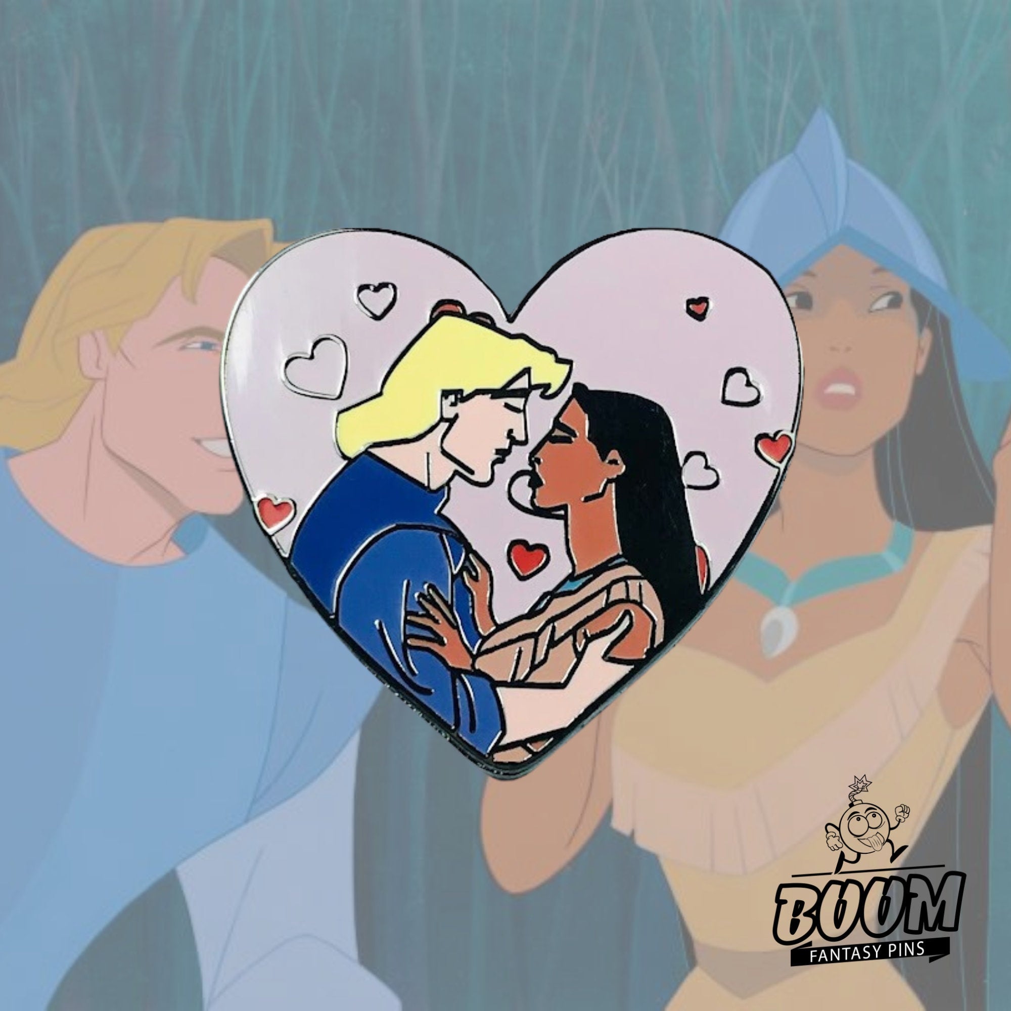 Pin's – Pocahontas et John Smith du film Pocahontas – Disney Fantasy