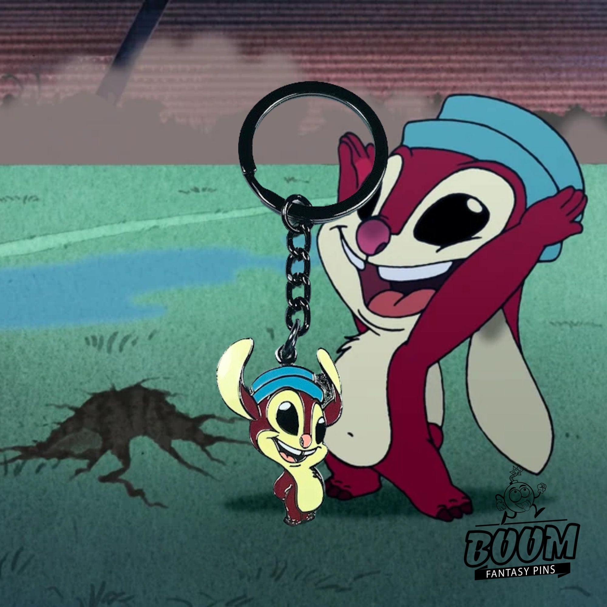 Llavero – Experimento 110 de Stitch Squeak de Lilo &amp; Stitch – Disney Fantasy