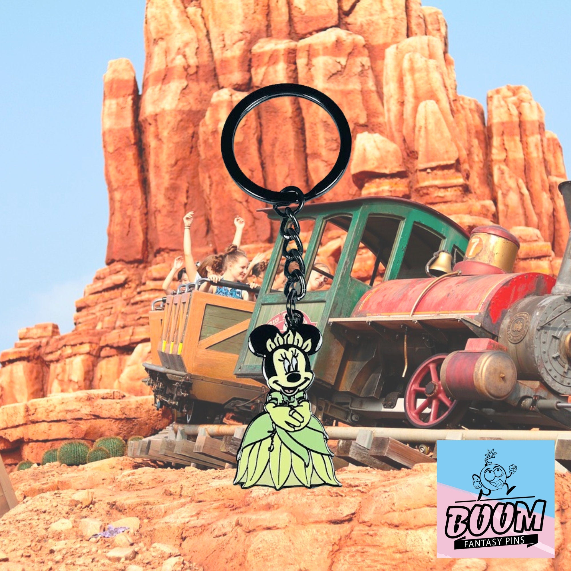 Llavero – Minnie Mouse como Tiana de La Princesa y el Sapo – Disney Fantasy