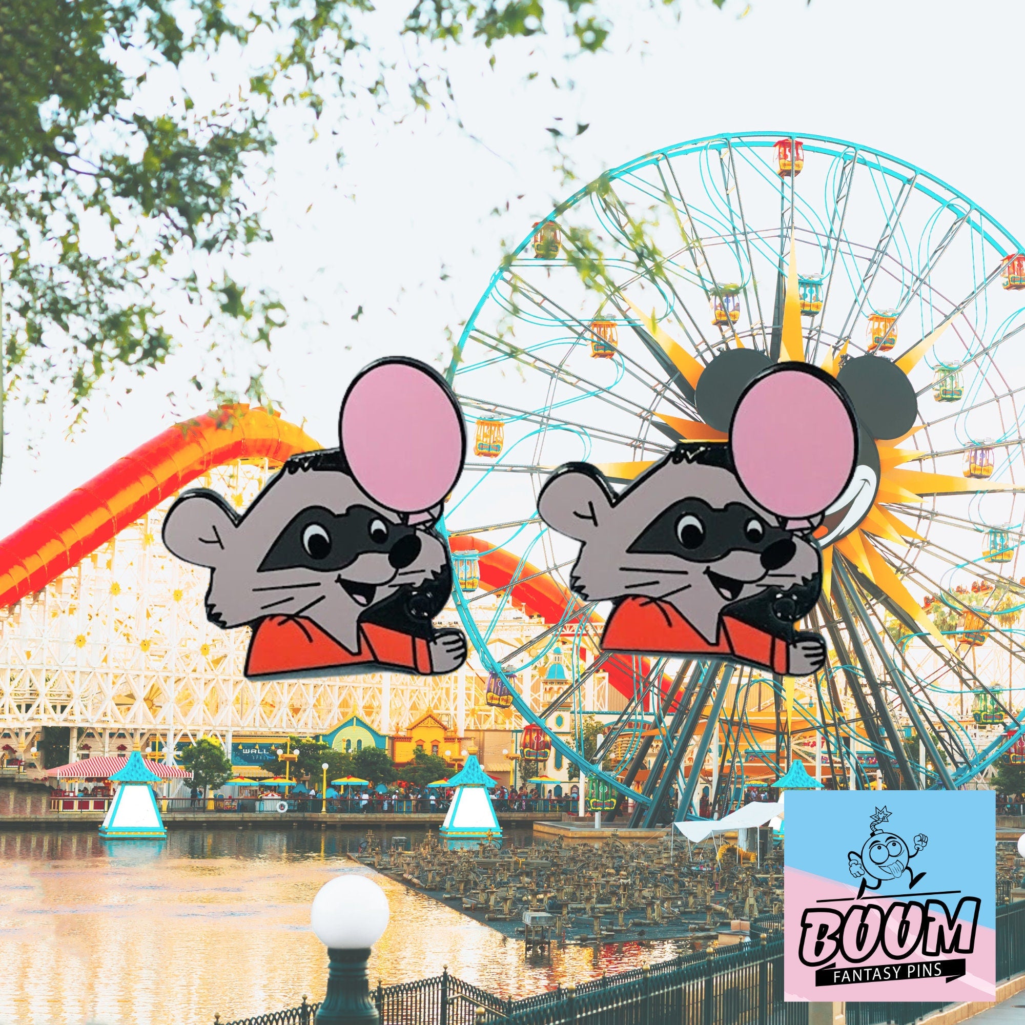 Cufflinks – Raccoon from Robin Hood – Disney Fantasy