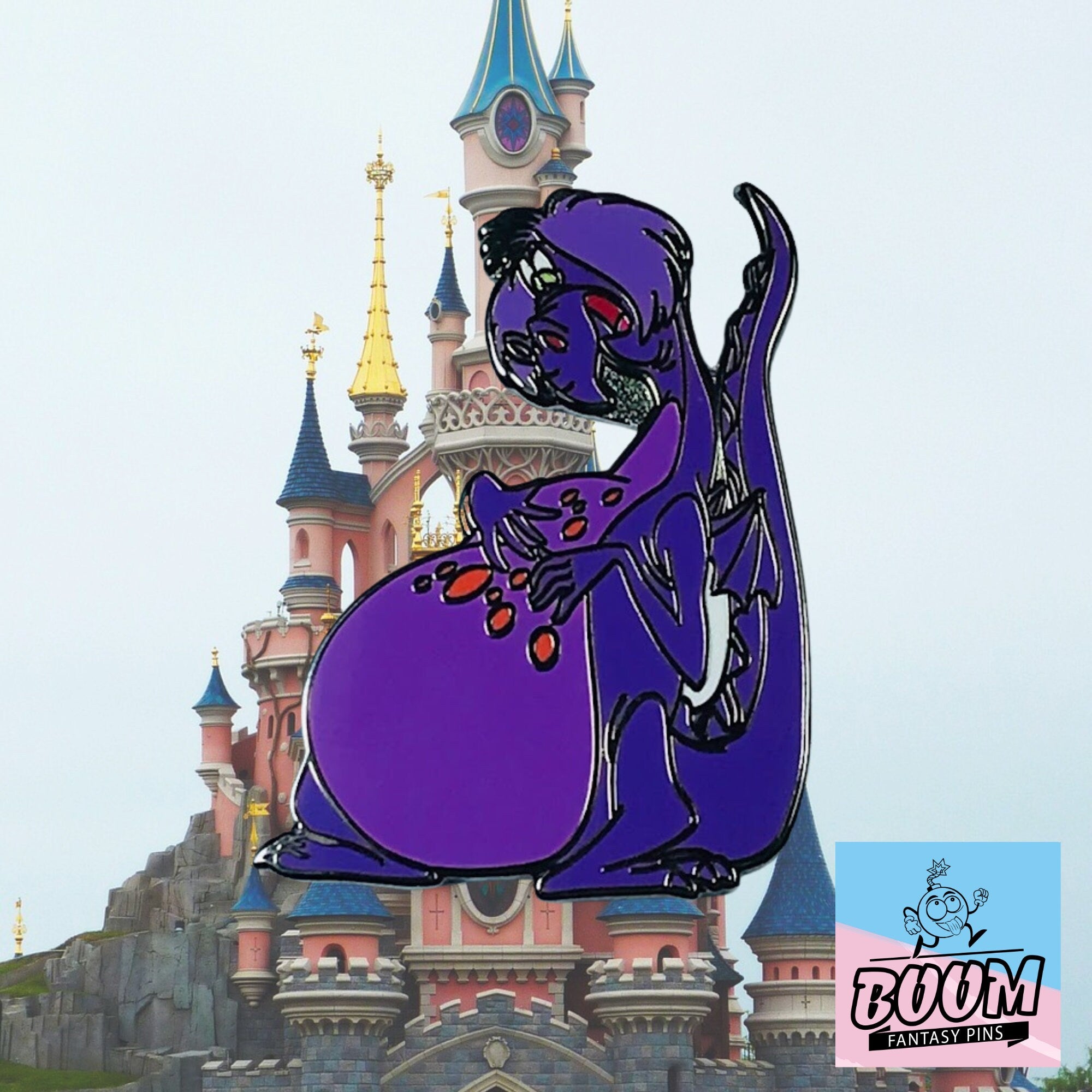 Pin's – Madame Mim en dragon du film Merlin l'Enchanteur – Disney Fantasy