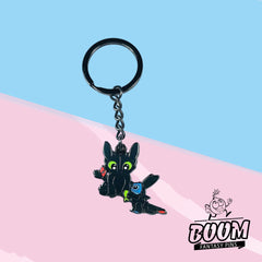 Llavero – Experimento 626 Stitch de Lilo &amp; Stitch y Desdentao de Cómo entrenar a tu dragón – Disney Fantasy