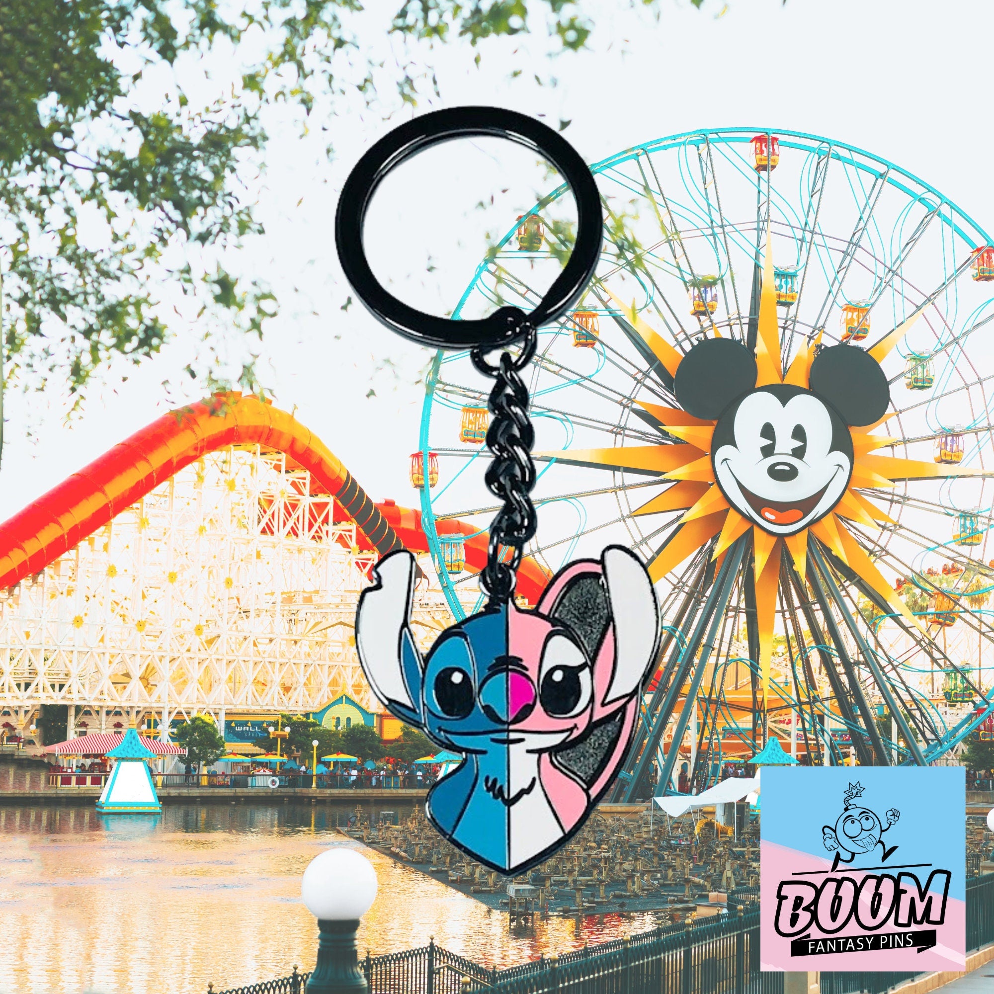 Llavero – Stitch y Ángel de Lilo &amp; Stitch – Disney Fantasy